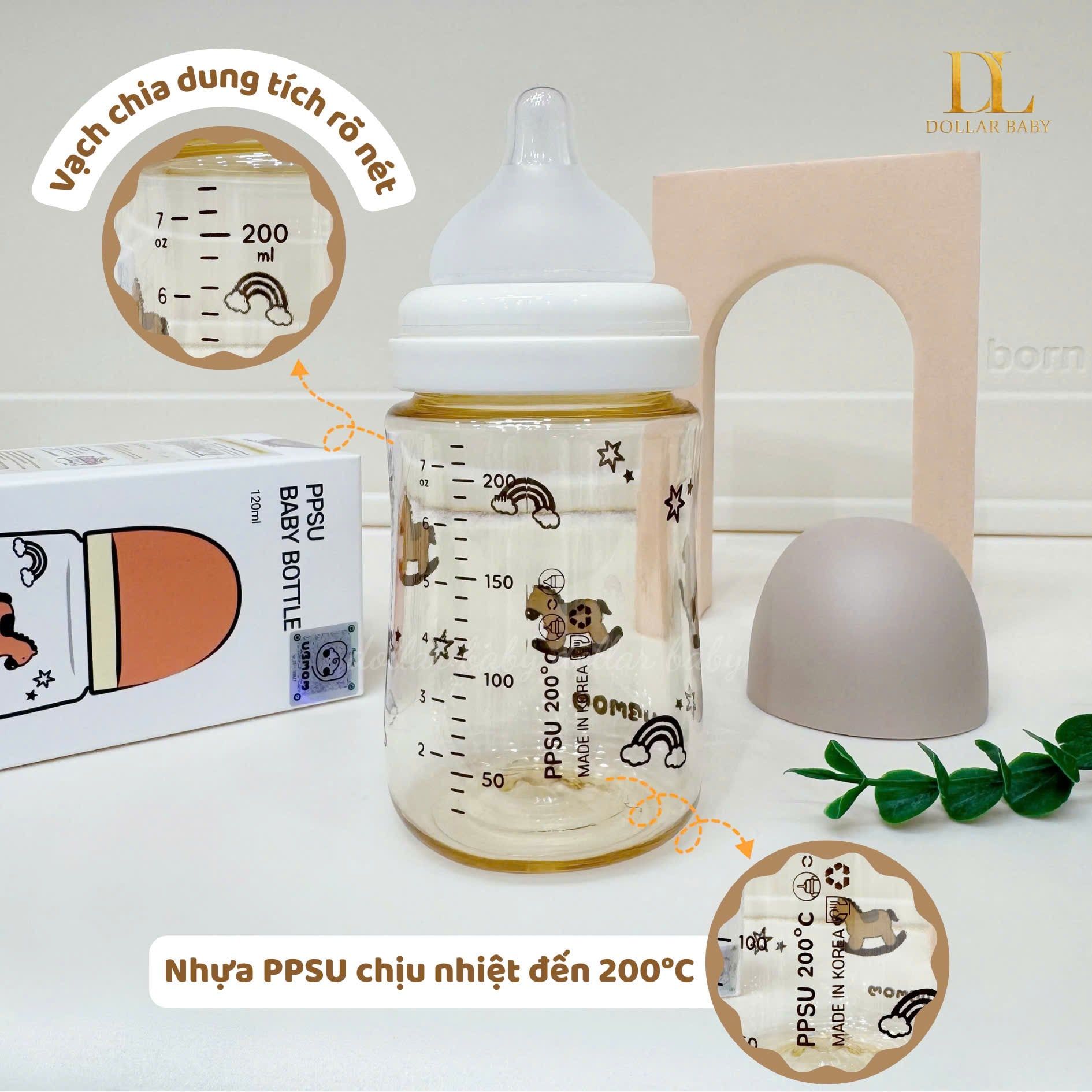  UBMOM - Bình sữa PPSU Hoạ Tiết Ngựa Con 2026 