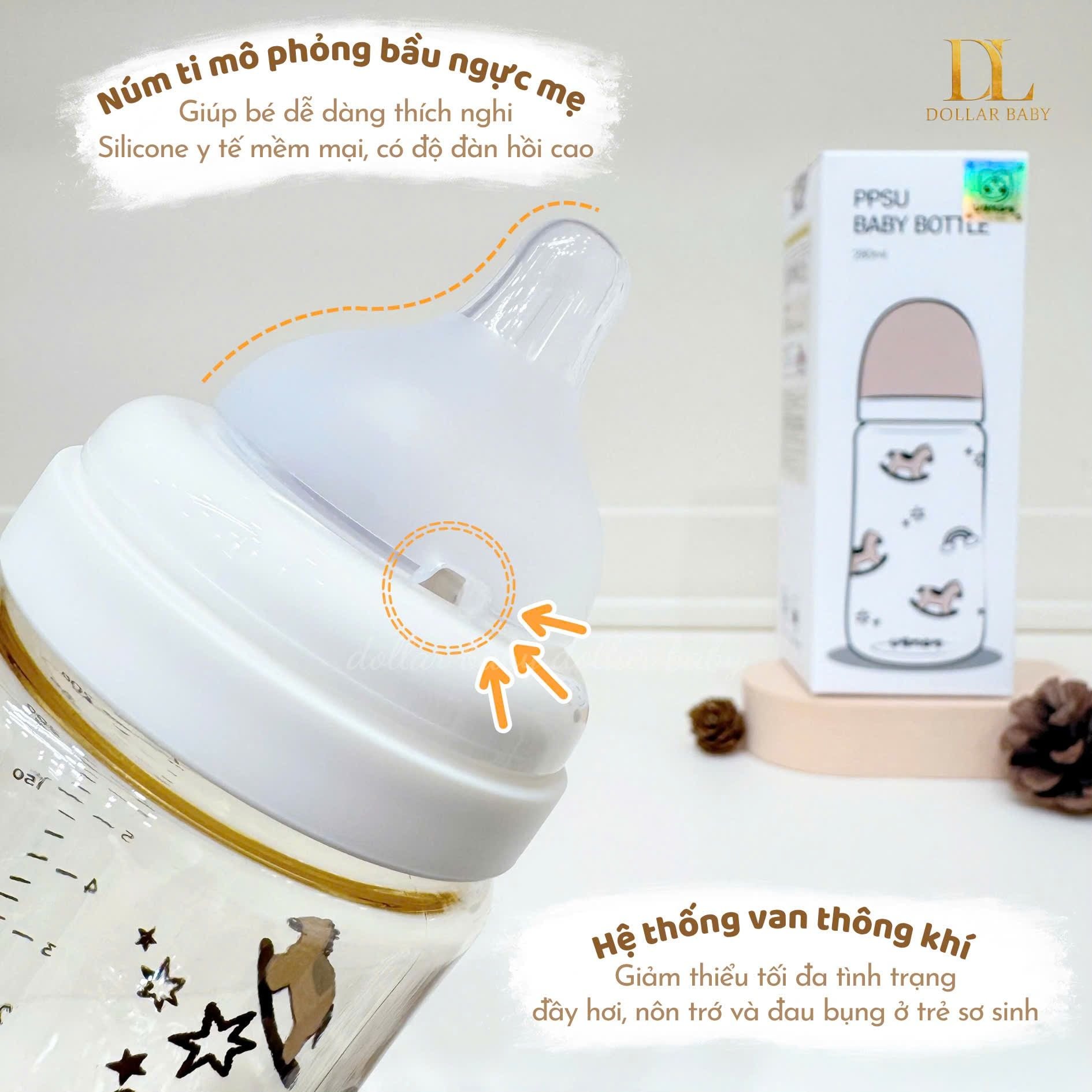  UBMOM - Bình sữa PPSU Hoạ Tiết Ngựa Con 2026 