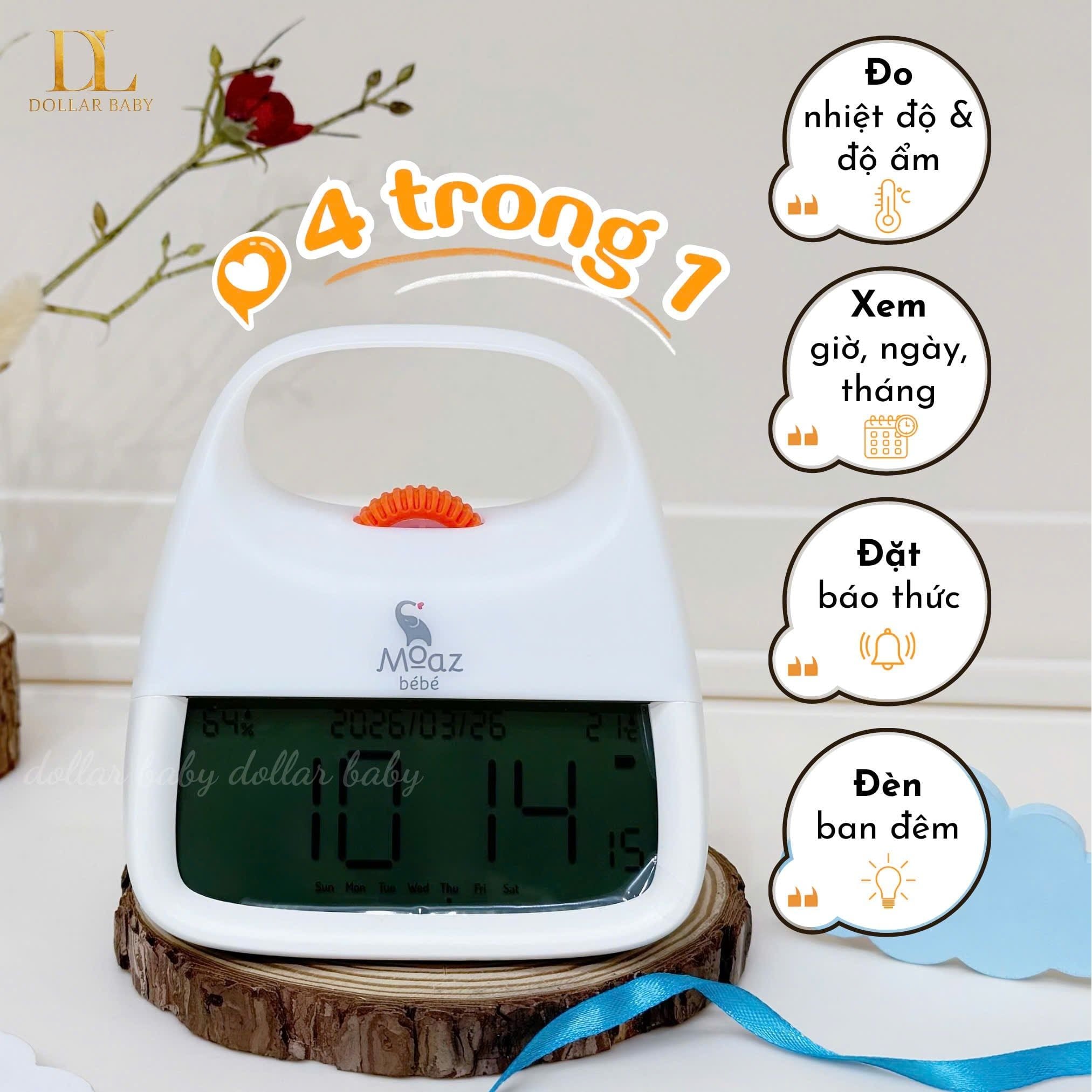  MOAZ BÉBÉ - Đồng hồ báo thức cho trẻ em MB126 