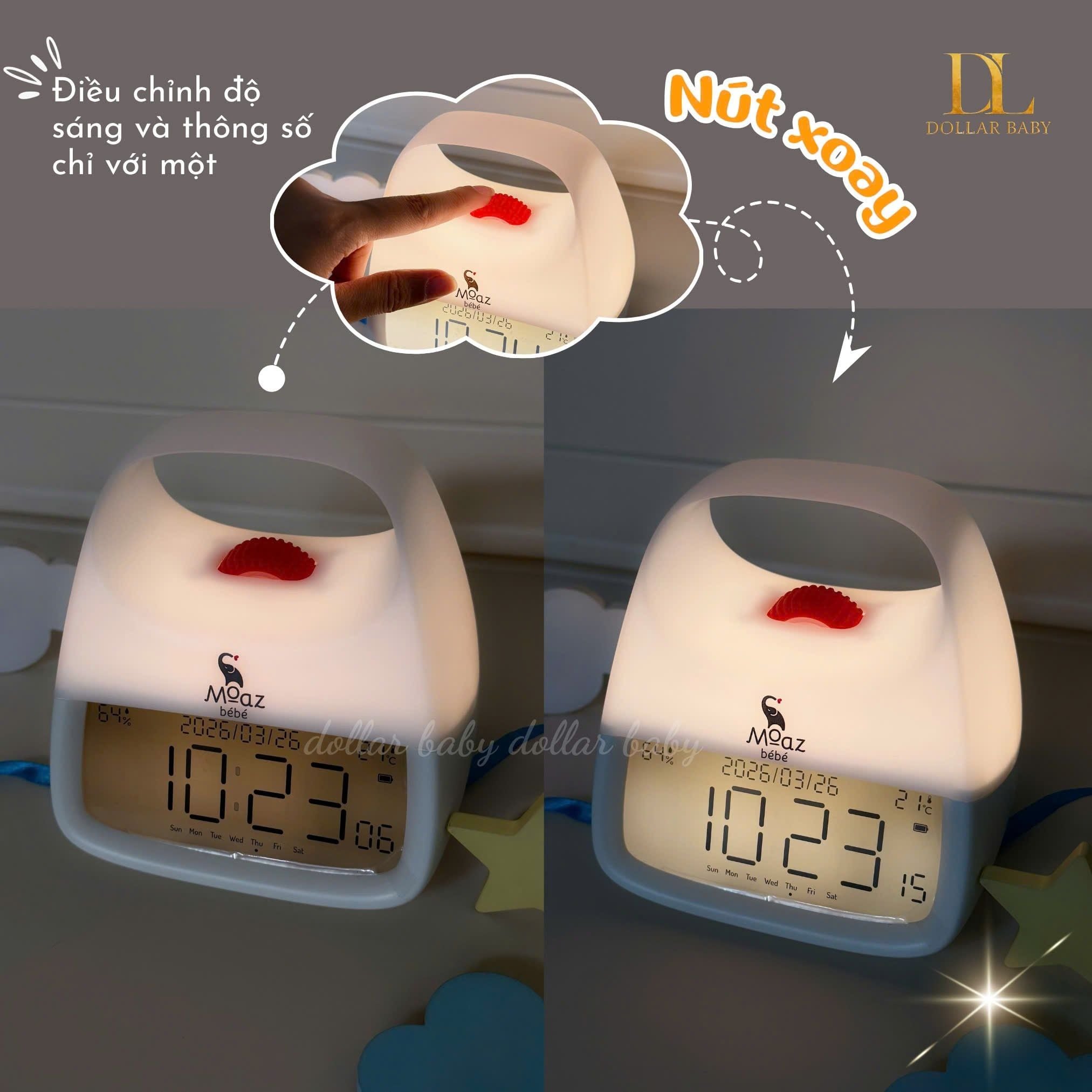  MOAZ BÉBÉ - Đồng hồ báo thức cho trẻ em MB126 