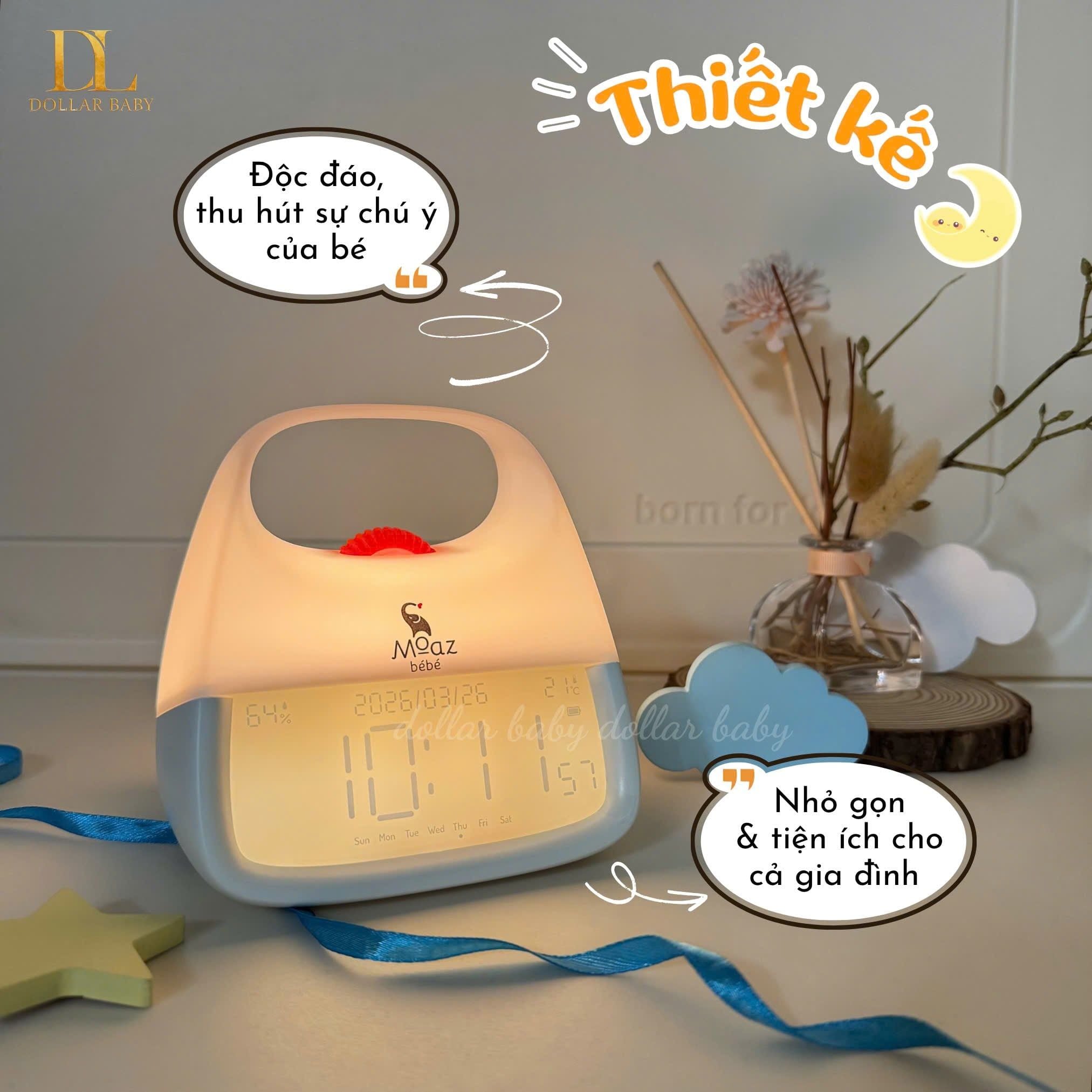  MOAZ BÉBÉ - Đồng hồ báo thức cho trẻ em MB126 