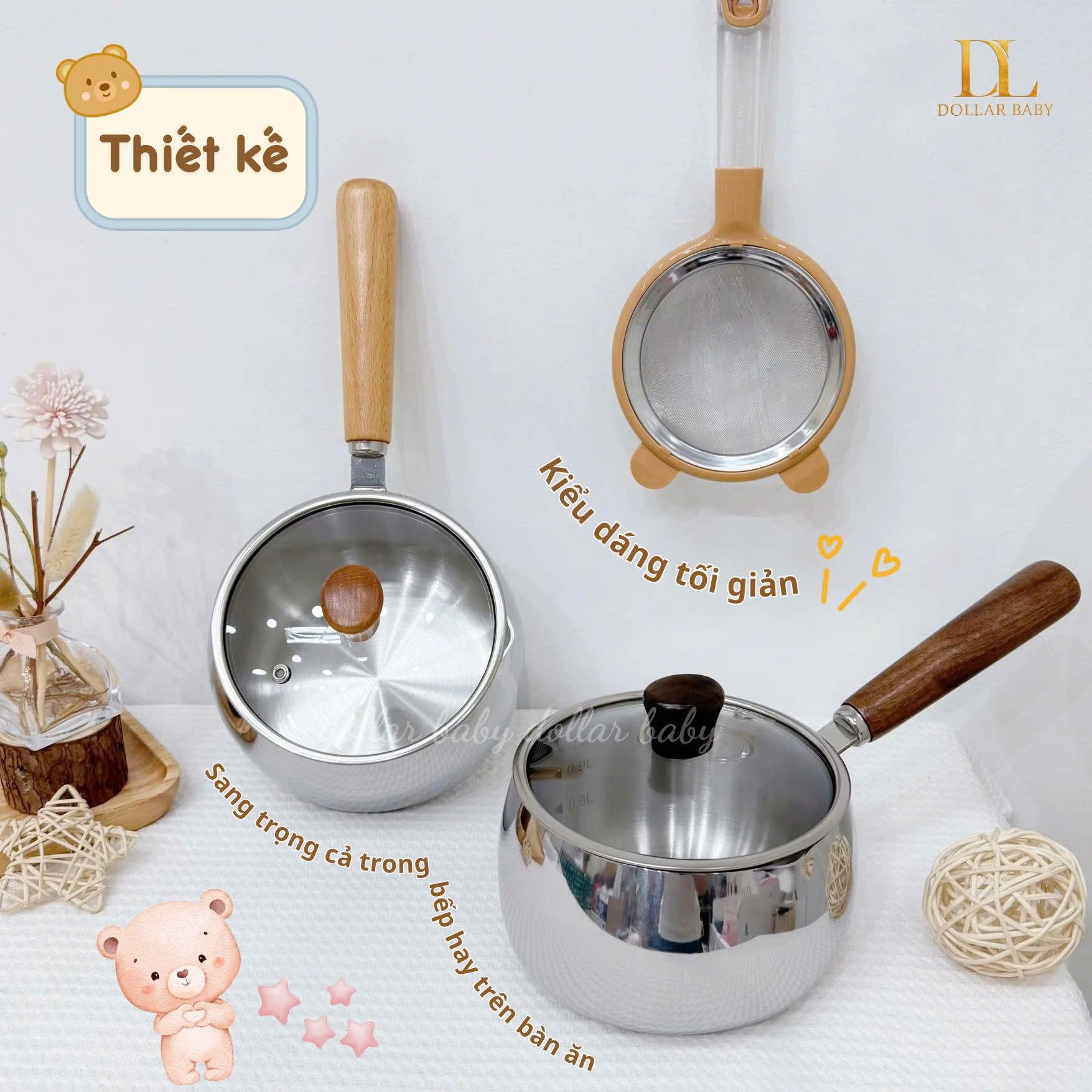  HONPER - Nồi inox HP135 (14cm) 