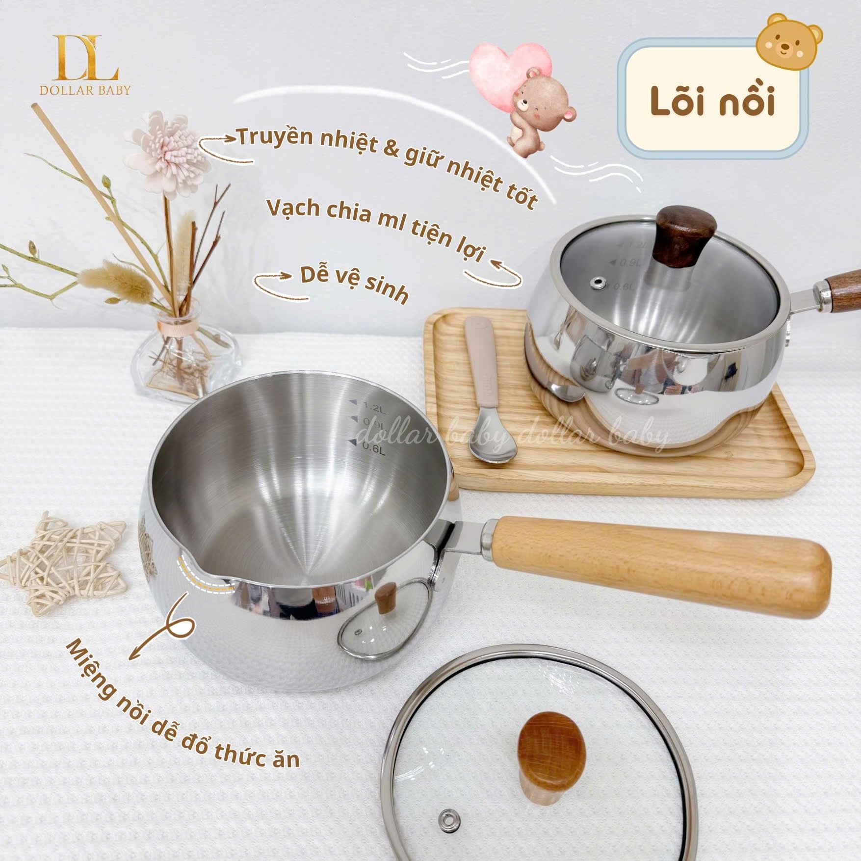  HONPER - Nồi inox HP135 (14cm) 