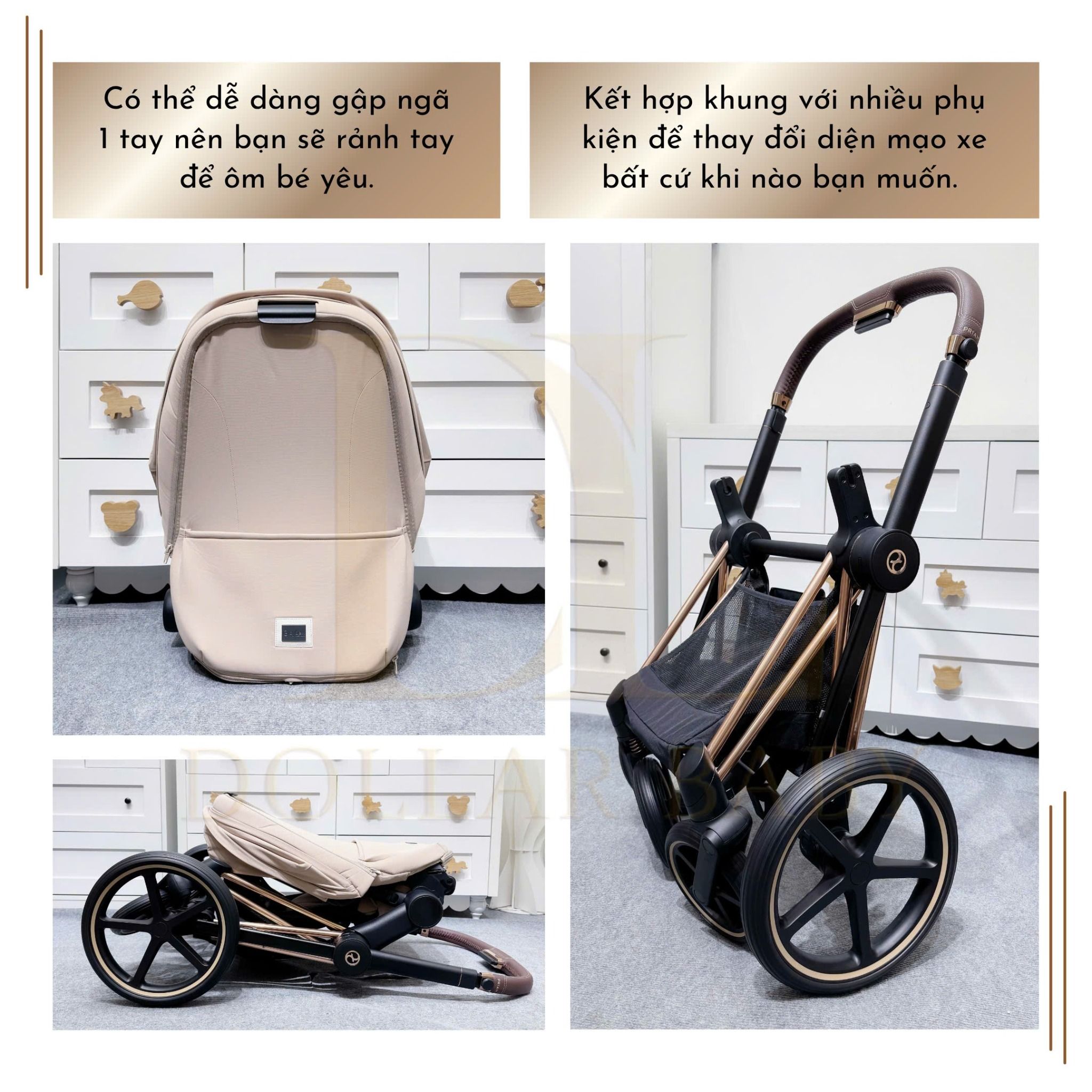  CYBEX Platinum - Xe đẩy 2 Chiều Priam 4 