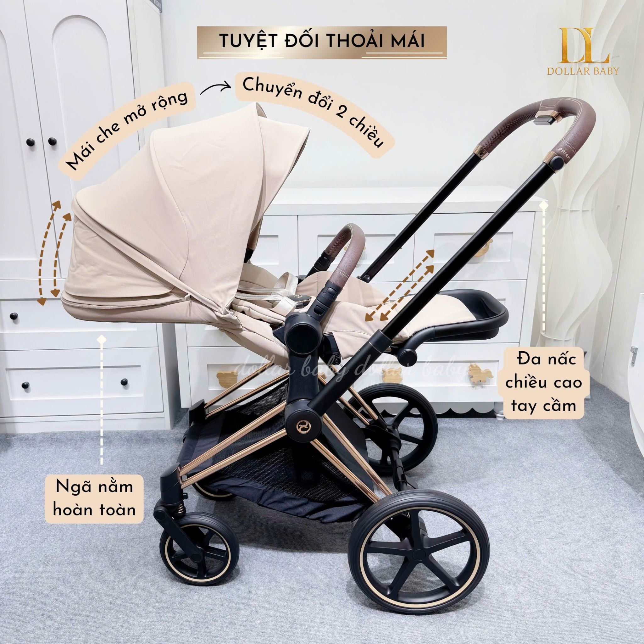  CYBEX Platinum - Xe đẩy 2 Chiều Priam 4 