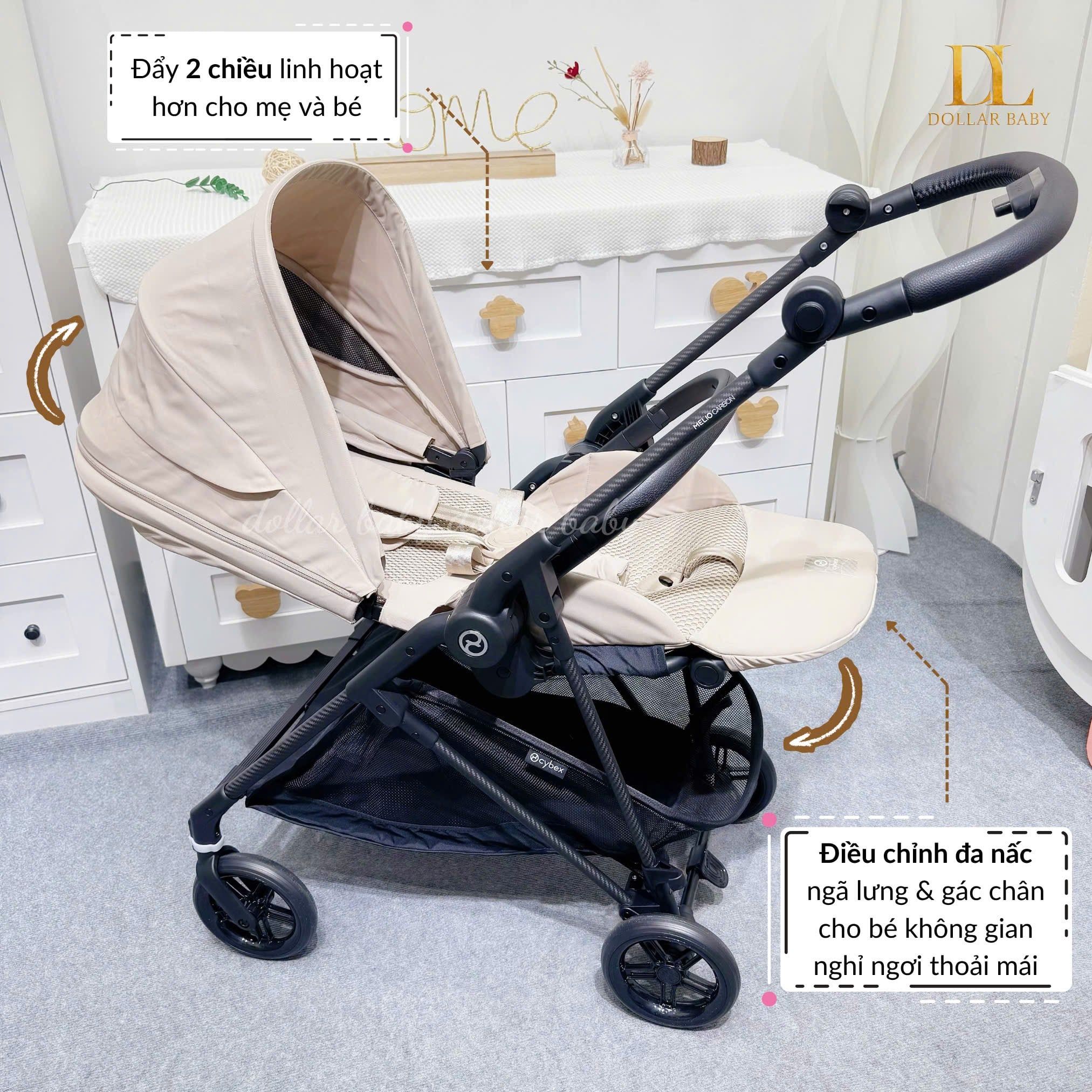  CYBEX Gold - Xe Đẩy 2 Chiều Melio 3 Carbon 