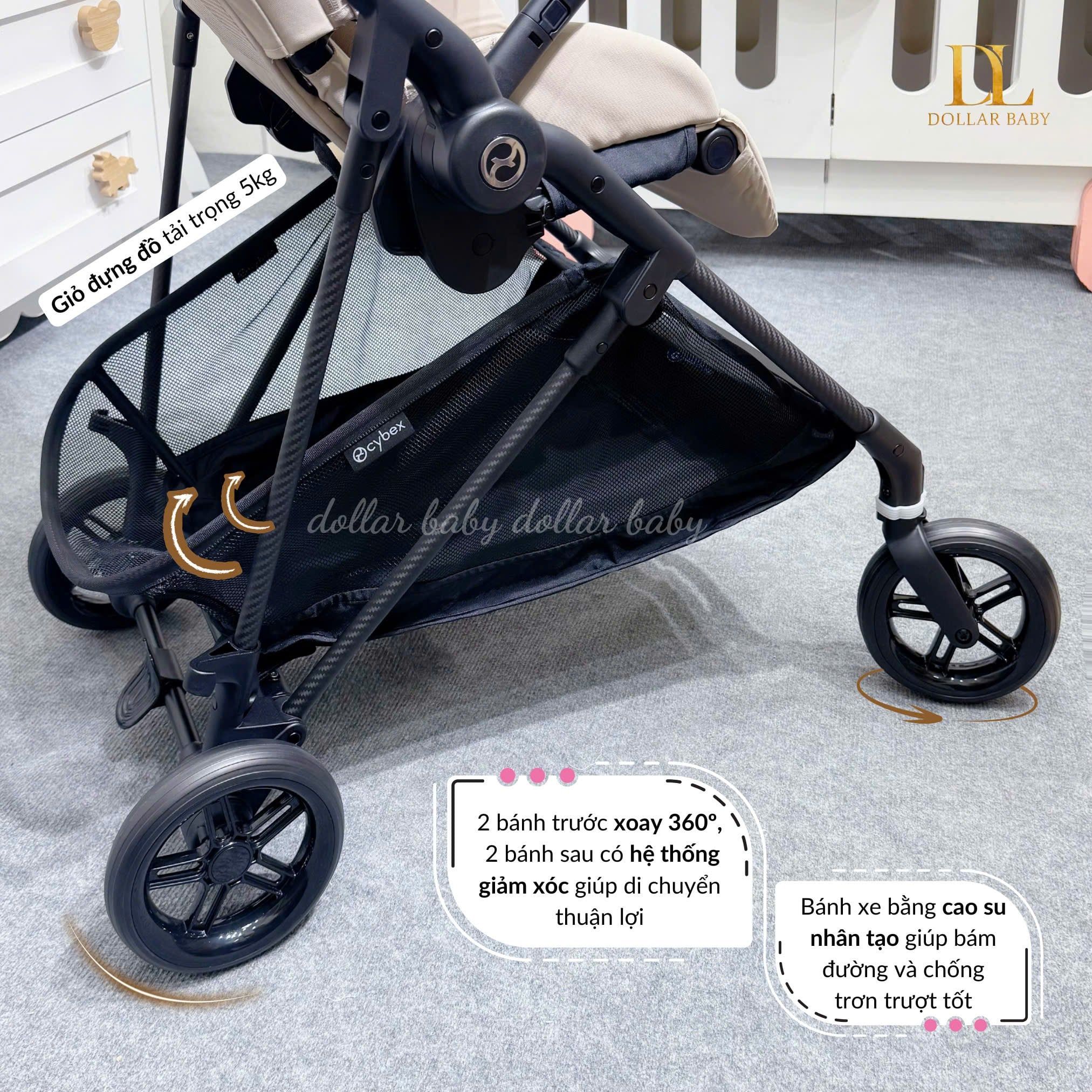  CYBEX Gold - Xe Đẩy 2 Chiều Melio 3 Carbon 