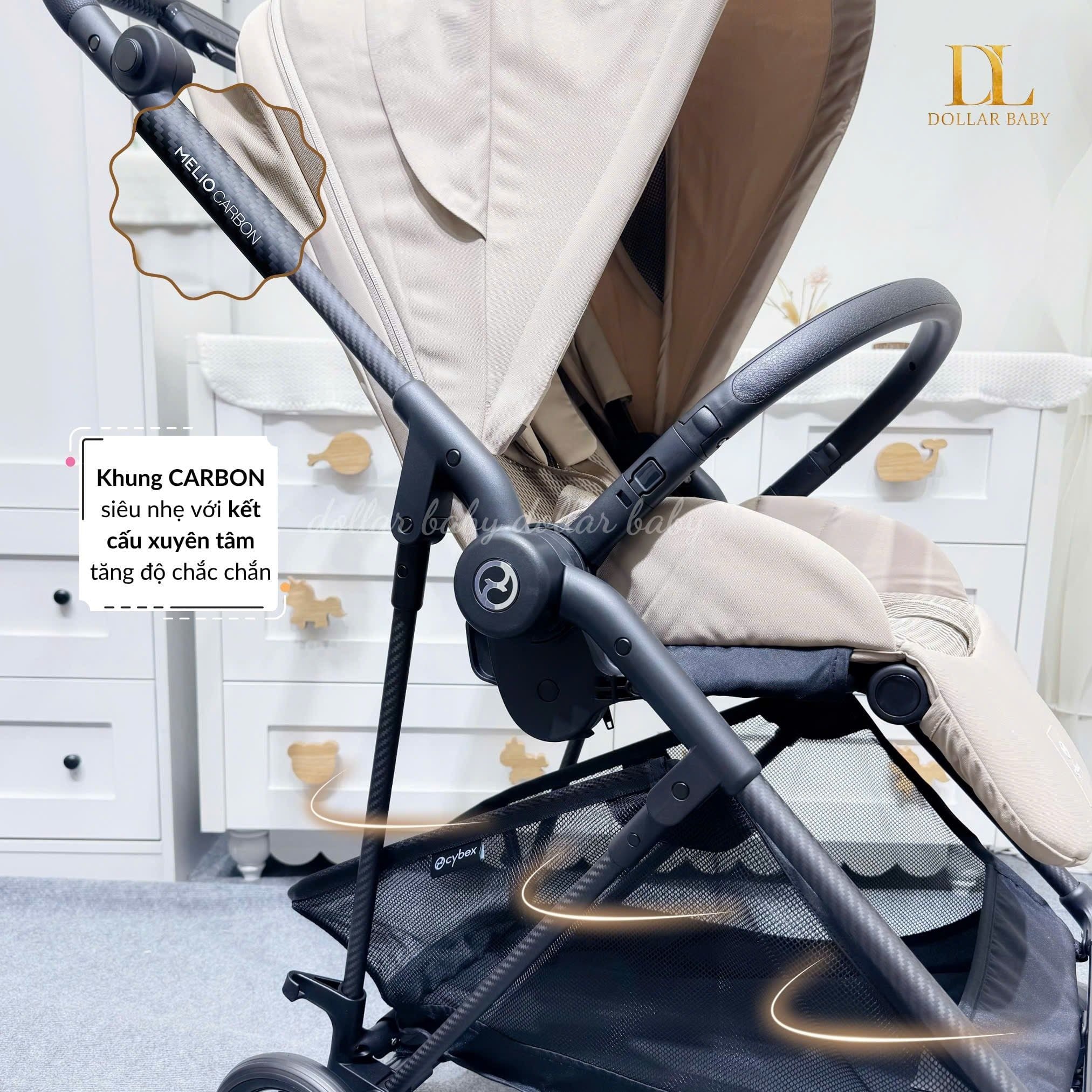  CYBEX Gold - Xe Đẩy 2 Chiều Melio 3 Carbon 