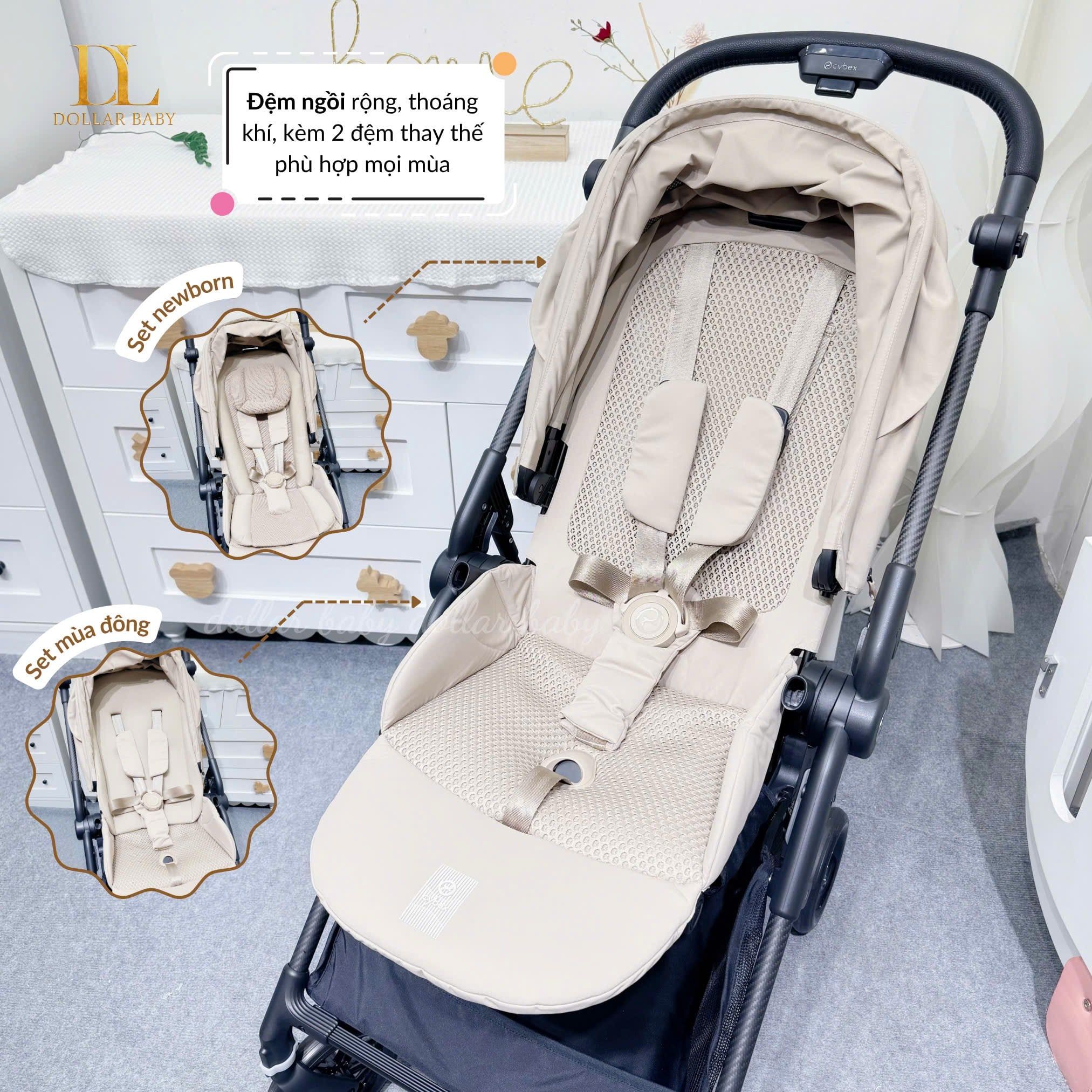  CYBEX Gold - Xe Đẩy 2 Chiều Melio 3 Carbon 