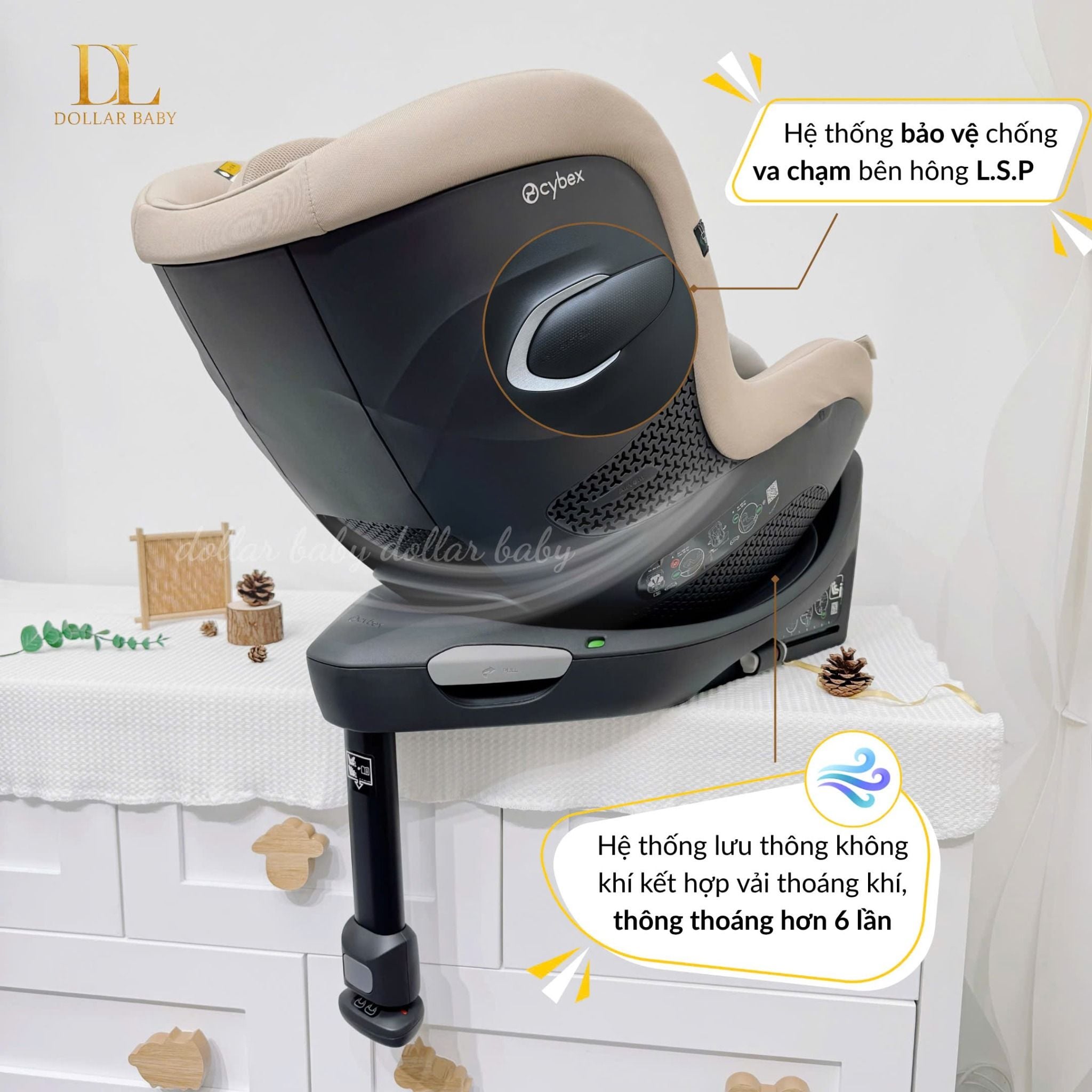  CYBEX Gold - Ghế Ngồi Ô Tô Xoay 360° Sirona Gi I-Size Plus 