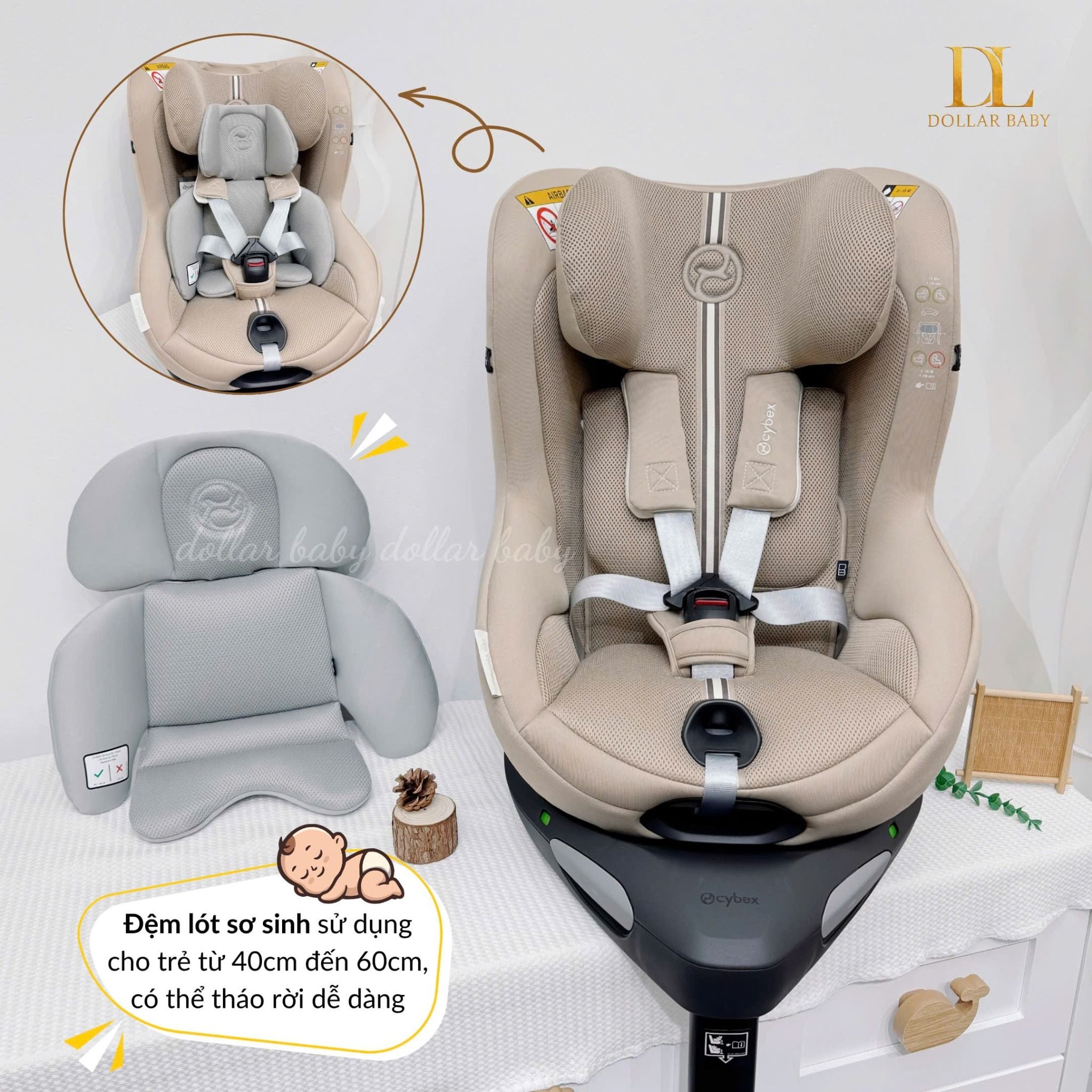  CYBEX Gold - Ghế Ngồi Ô Tô Xoay 360° Sirona Gi I-Size Plus 