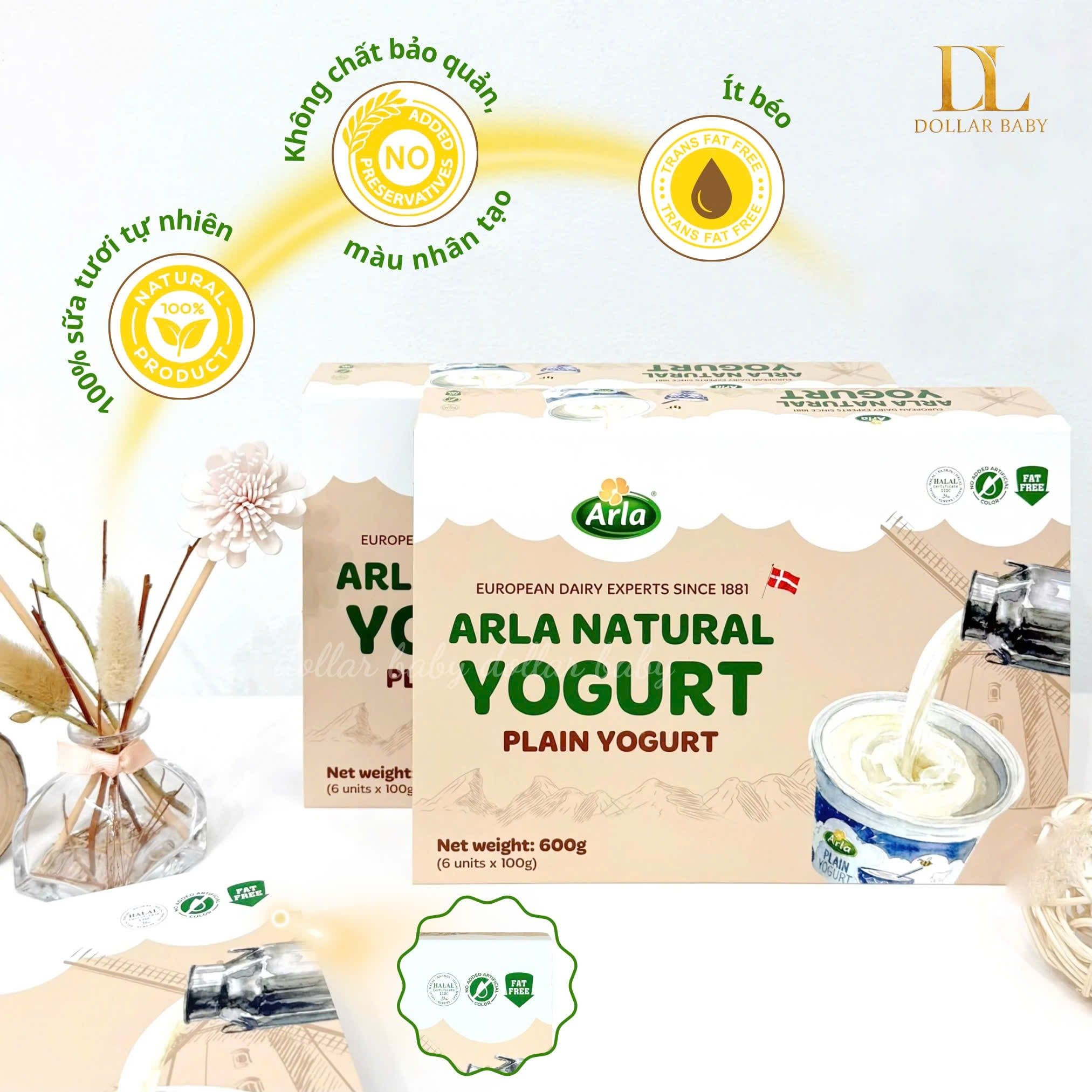  ARLA - Sữa Chua Nguội NATURAL YOGURT (12M) 