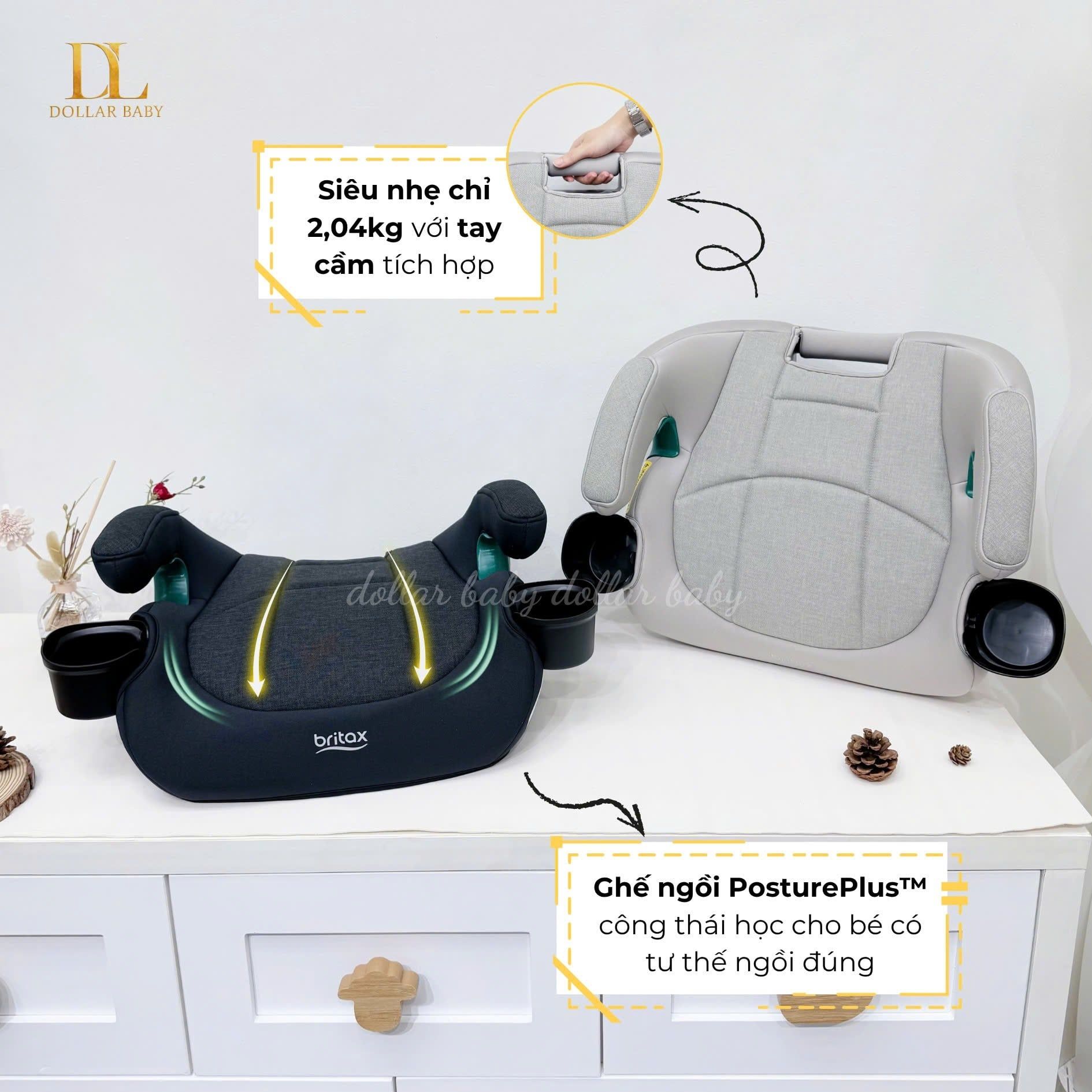  BRITAX RÖMER - UpNGo Ghế Nâng Ngồi Ô Tô Cho Bé Từ 18 - 54kg 