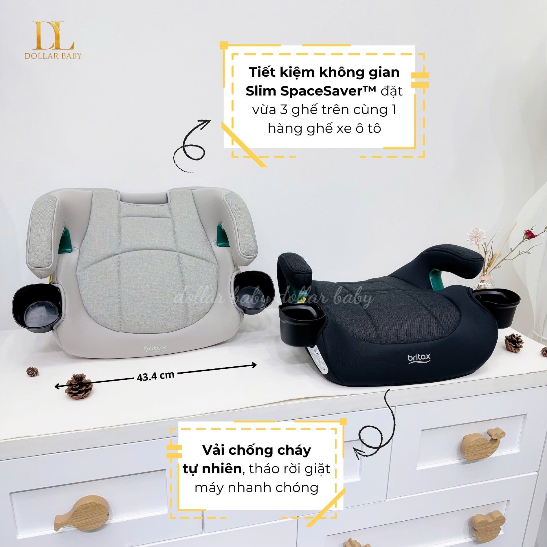  BRITAX RÖMER - UpNGo Ghế Nâng Ngồi Ô Tô Cho Bé Từ 18 - 54kg 