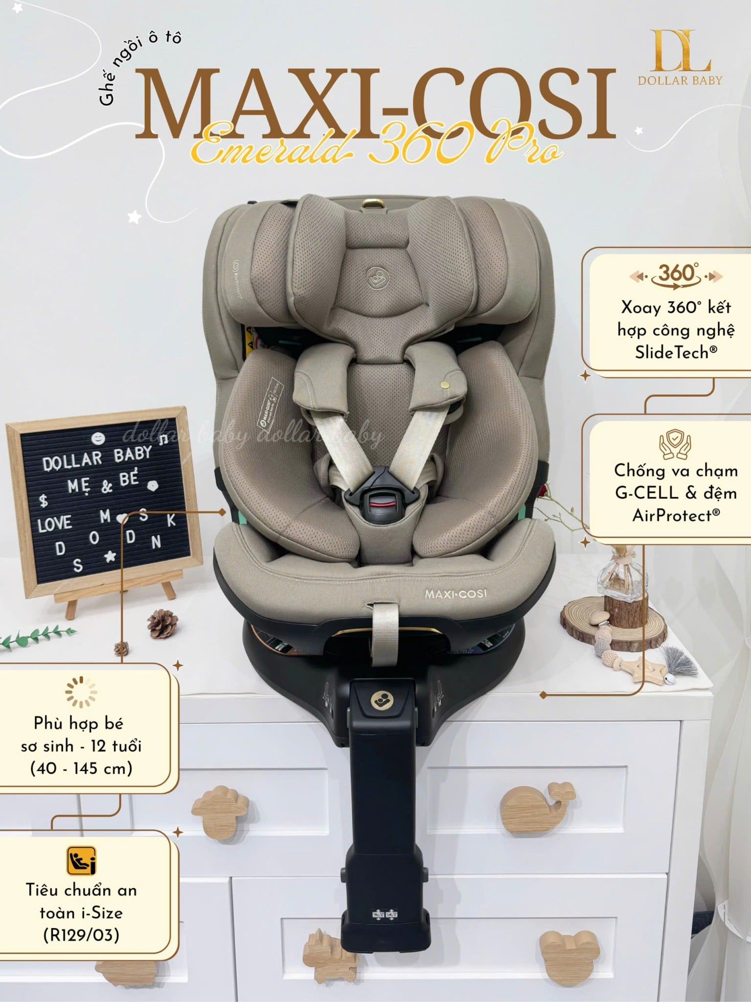  MAXI-COSI - Ghế ngồi ô tô Emerald 360 Pro 