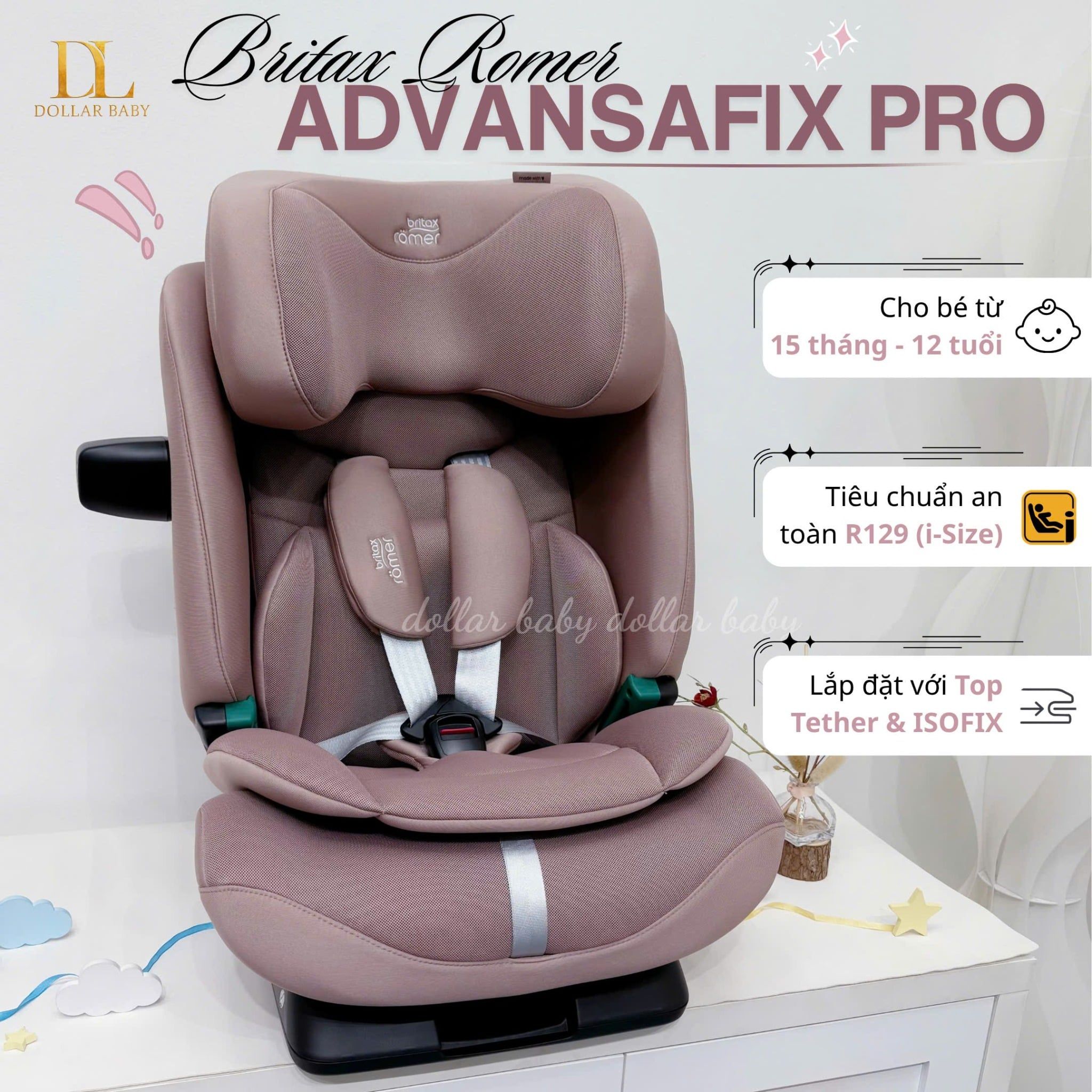  BRITAX RÖMER - Ghế Ngồi Ô Tô Advansafix Pro (76 - 150cm) 