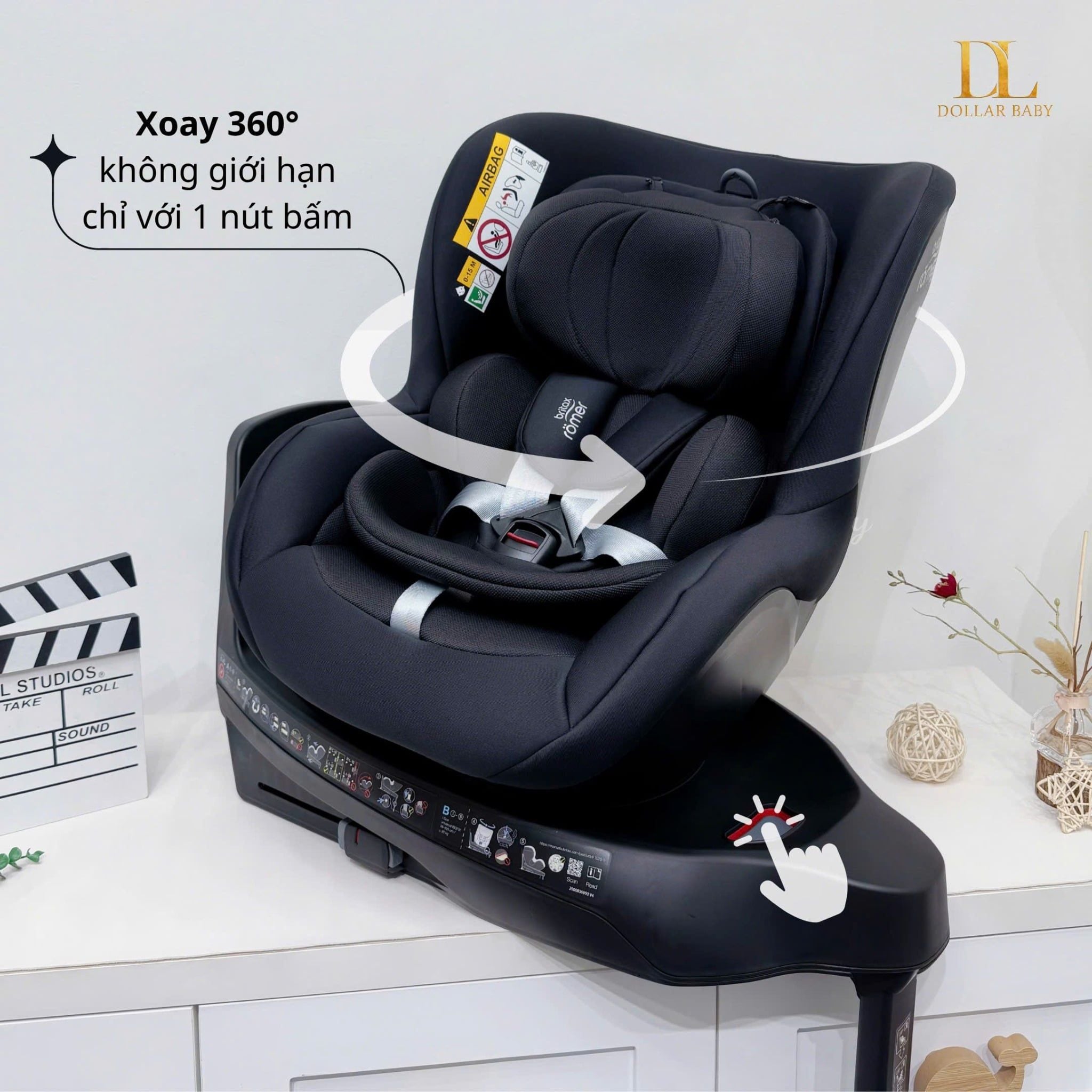  BRITAX RÖMER - Ghế Ngồi Ô Tô Dualfix Plus (0-4 Tuổi) 