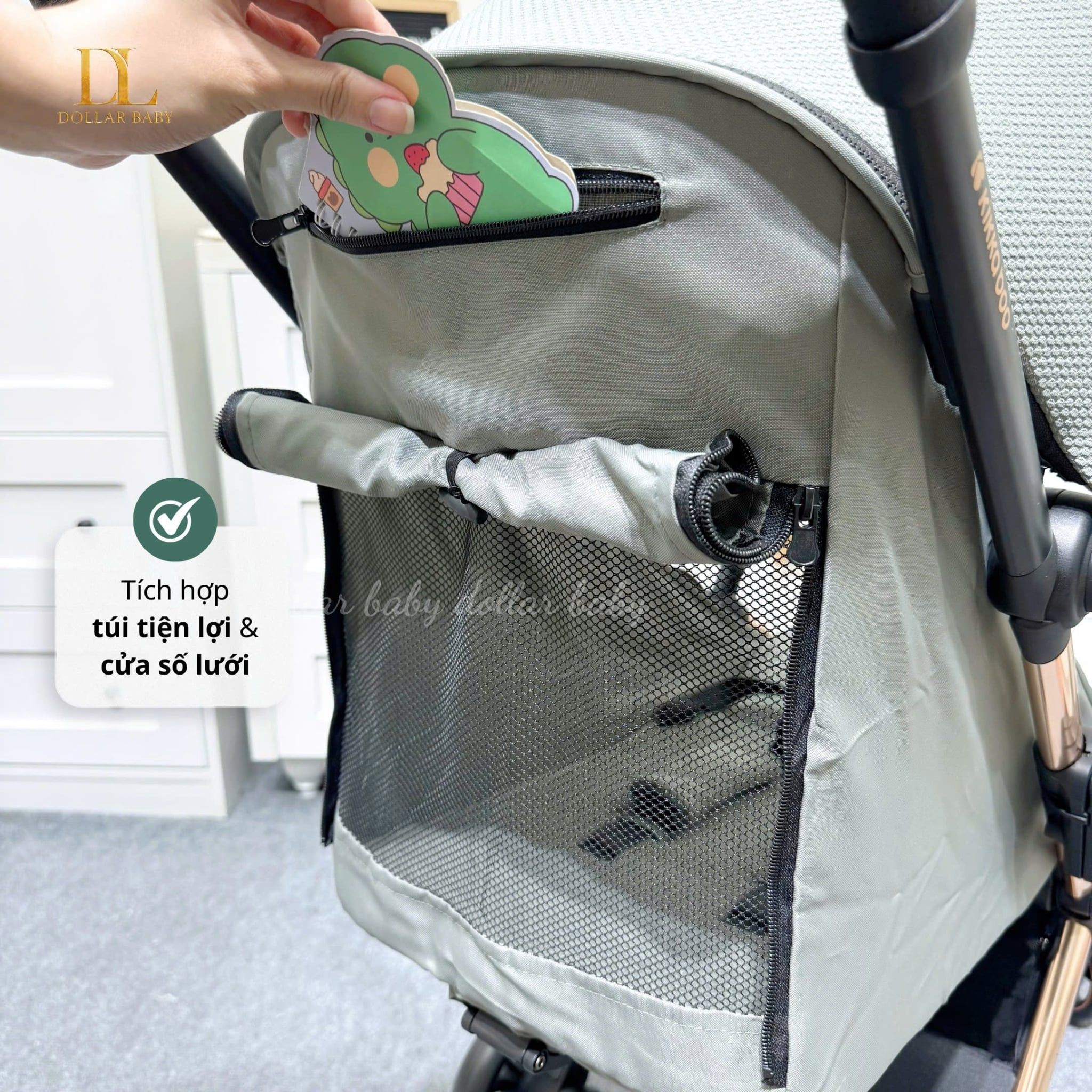  KIKKABOO - Xe đẩy gấp gọn Eden 2026 
