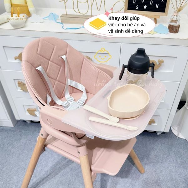  KIKKABOO - Ghế ăn dặm Woody 6in1 