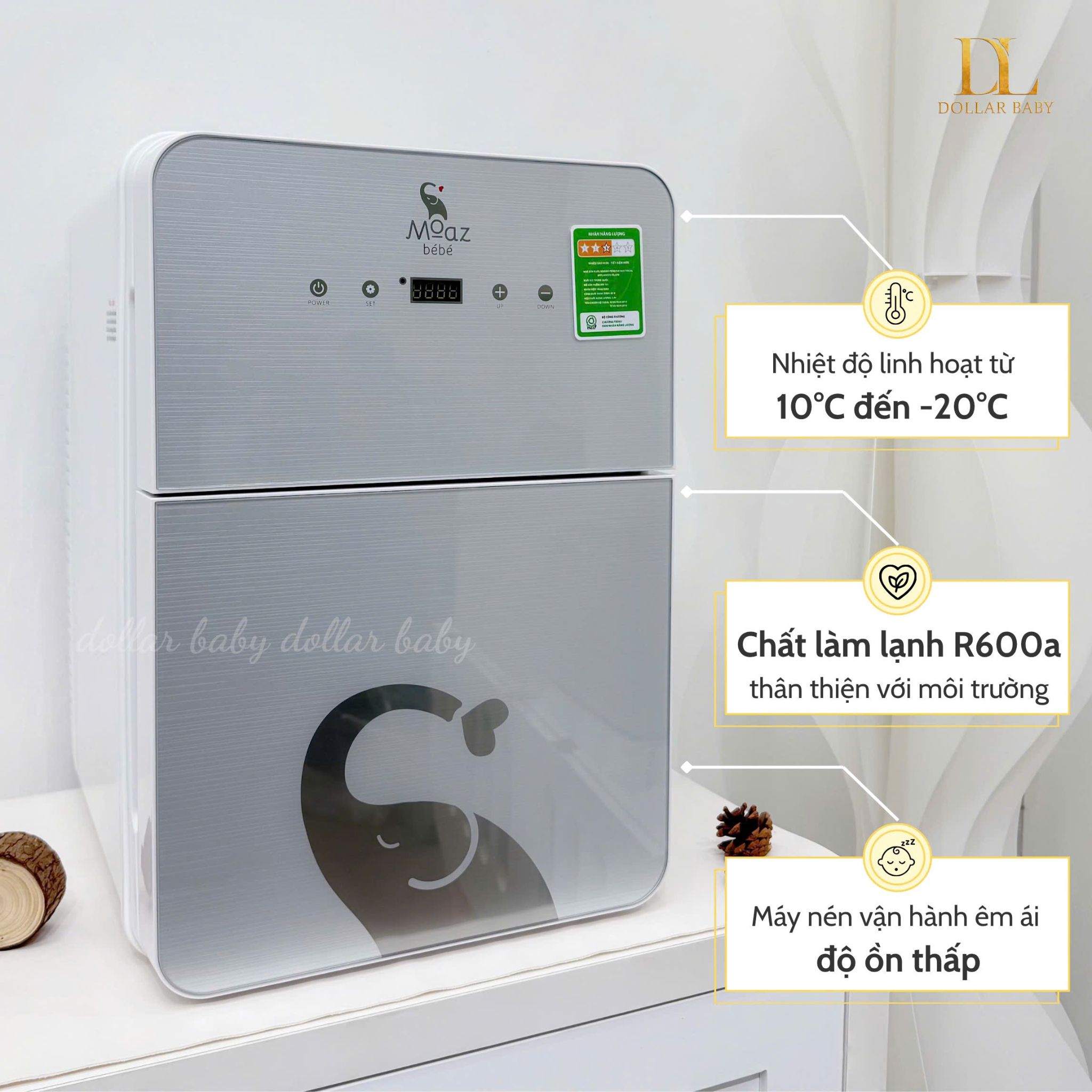  MOAZ BÉBÉ - Tủ lạnh mini MB131 