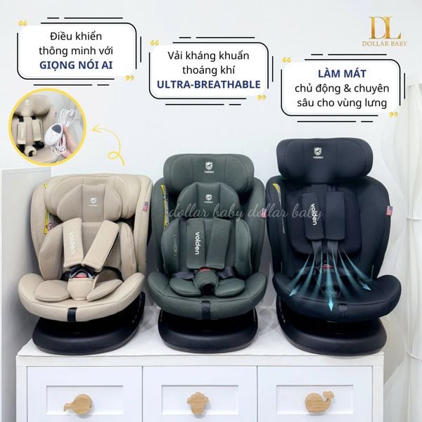  VOLDEN - Ghế ô tô Baby Airvoice (0-12 Tuổi) 