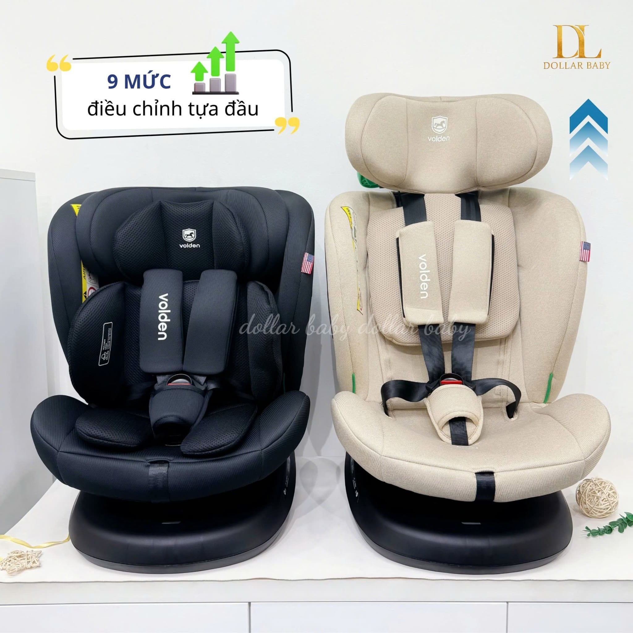  VOLDEN - Ghế ô tô Baby Airvoice (0-12 Tuổi) 