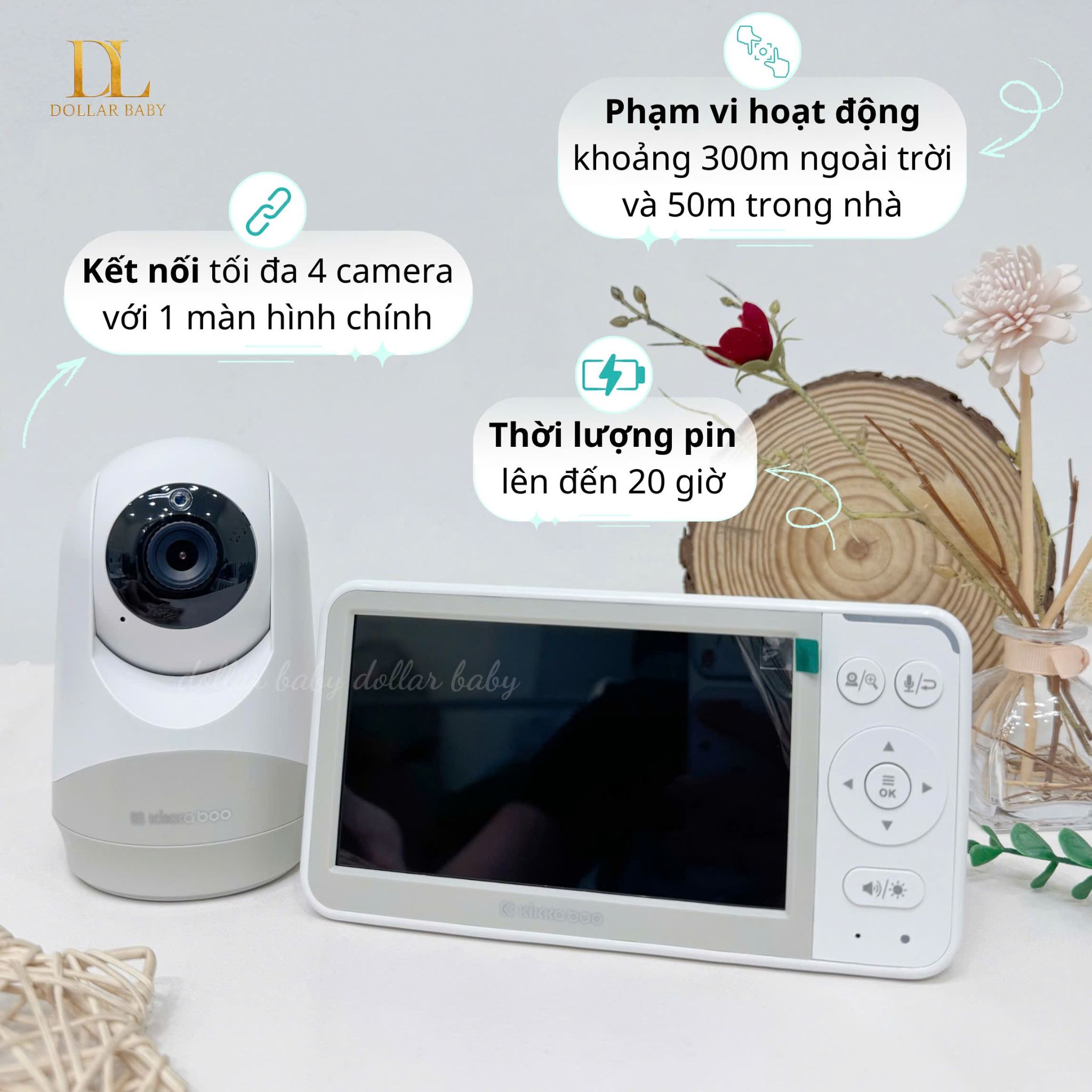  KIKKABOO - Camera báo khóc Rhen 