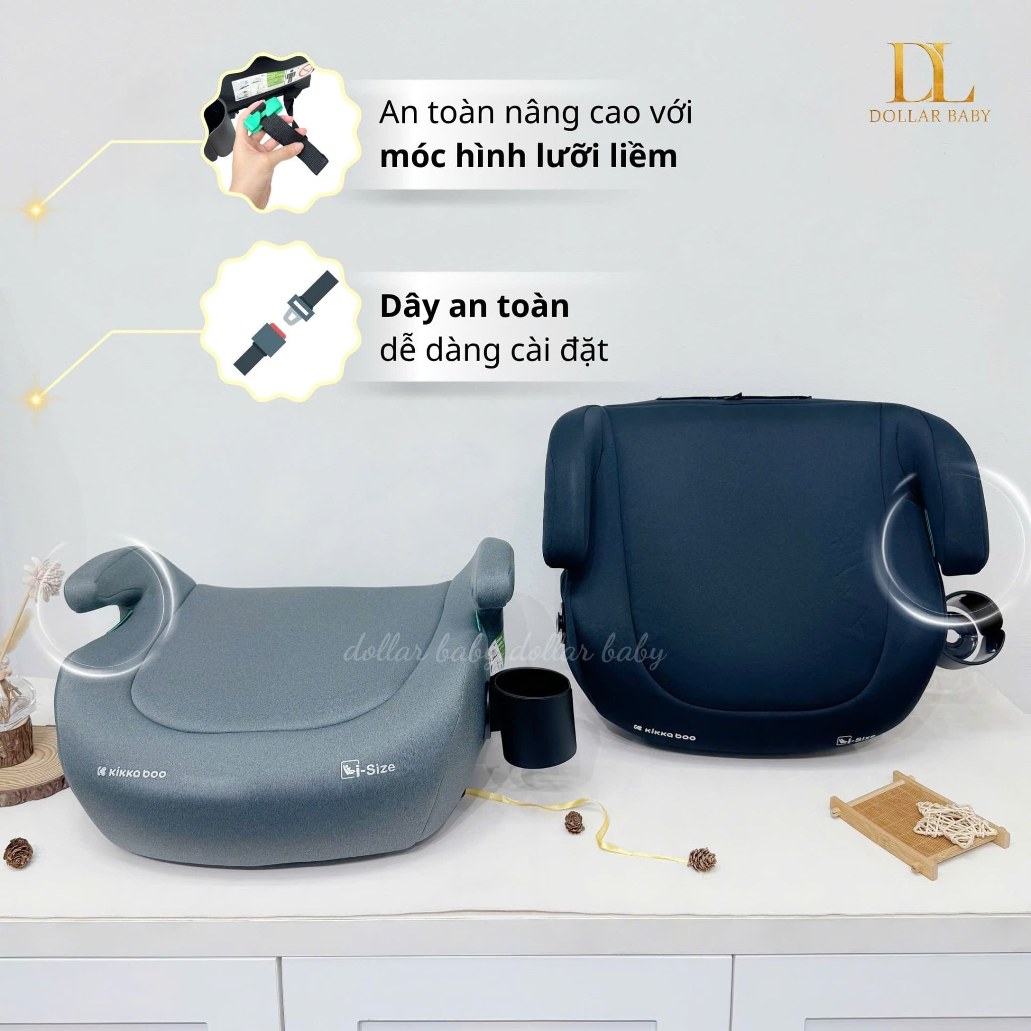  KIKKABOO - Ghế ô tô i-Size i-Tip 2 (125-150cm) 
