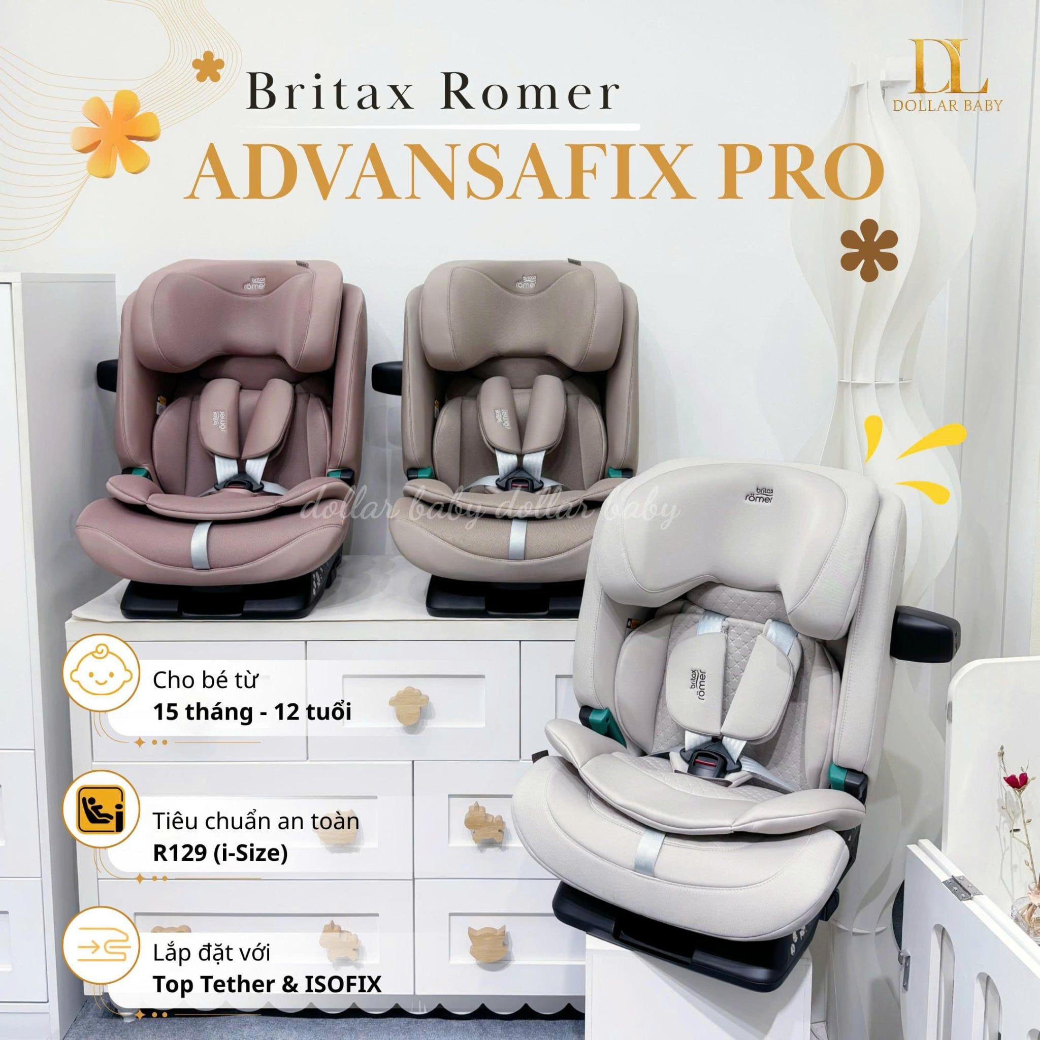  BRITAX RÖMER - Ghế Ngồi Ô Tô Advansafix Pro (76 - 150cm) 