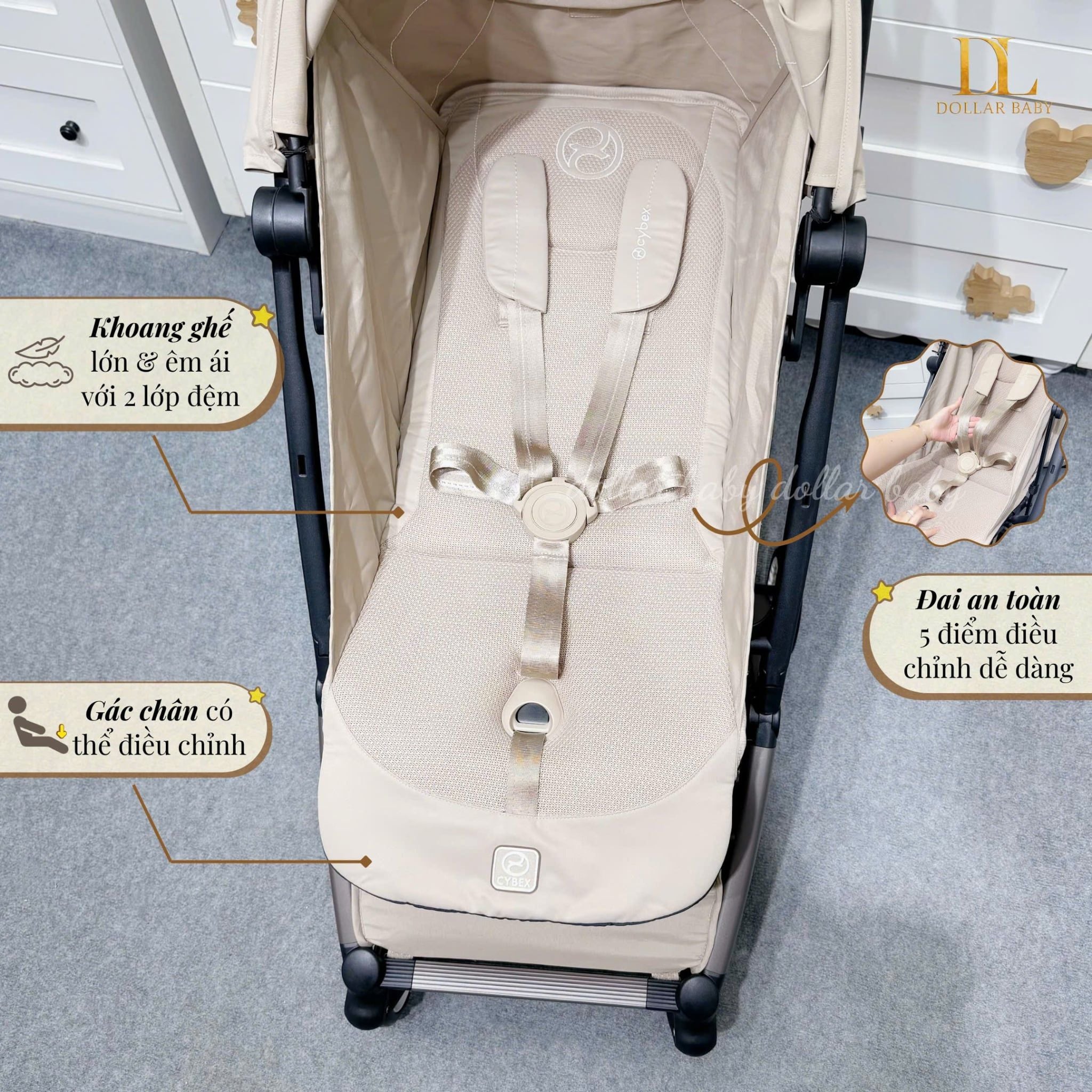  CYBEX Gold - Xe Đẩy gấp gọn Orfeo 