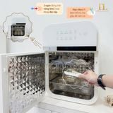  MOAZ BÉBÉ - Máy Tiệt Trùng UVC Và Sấy Khô Thông Minh Hai Ngăn Độc Lập MB132 