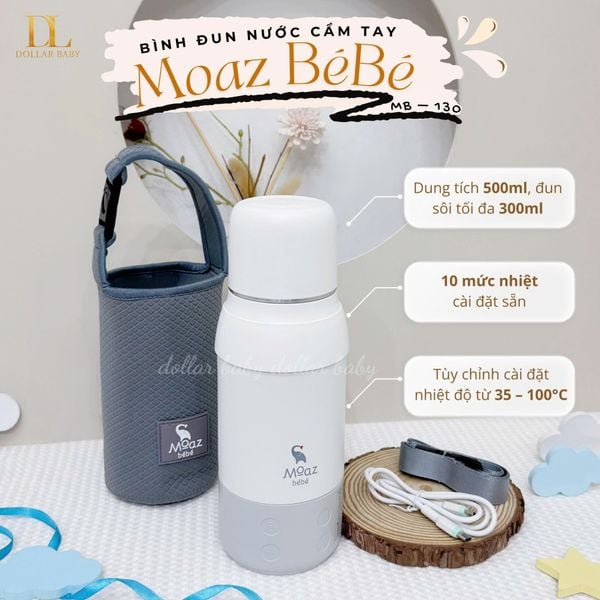  MOAZ BÉBÉ - Bình Đun Nước Cầm Tay MB130 