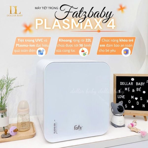  FATZ BABY - Máy Tiệt Trùng Sấy Khô Khử Mùi UVC-LED Công Nghệ Nano Plasma Ion PLASMAX 4 