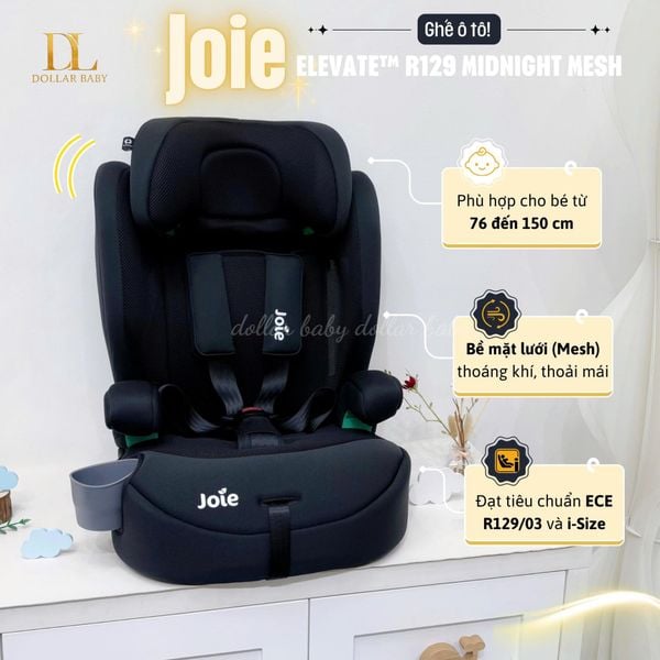  JOIE - Ghế ngồi ô tô Elevate R129 Midnight Mesh (76 - 150cm) 