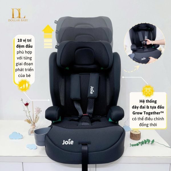  JOIE - Ghế ngồi ô tô Elevate R129 Midnight Mesh (76 - 150cm) 