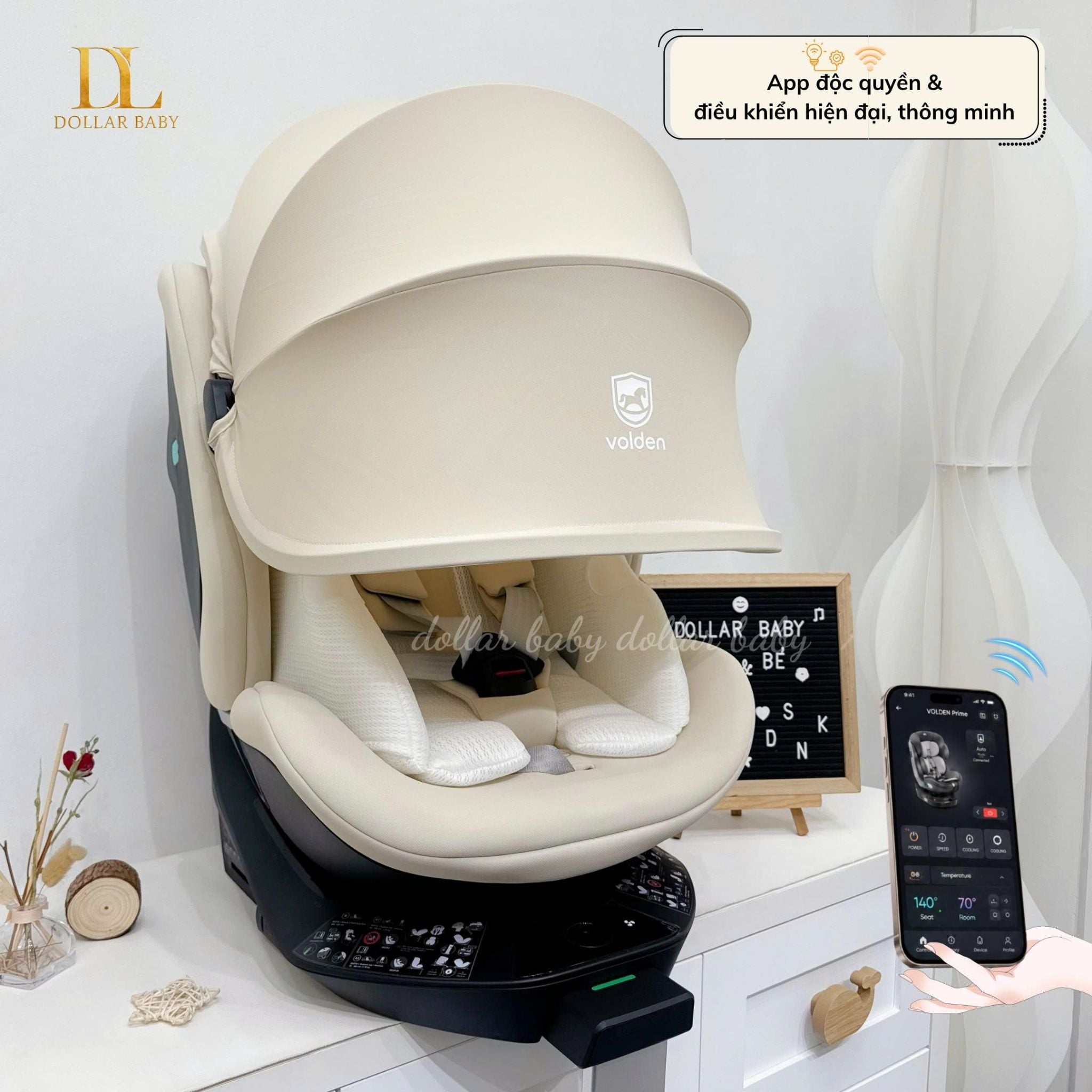  VOLDEN - Ghế ô tô trẻ em Prime NextUS (40-125cm) 