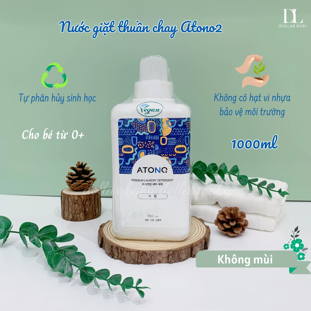  ATONO2 - Nước Giặt Xả Thuần Chay Cao Cấp 