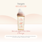  Bình sữa Hegen PPSU Hoạ Tiết - Pink 