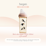  Bình sữa Hegen PPSU Hoạ Tiết - Pink 