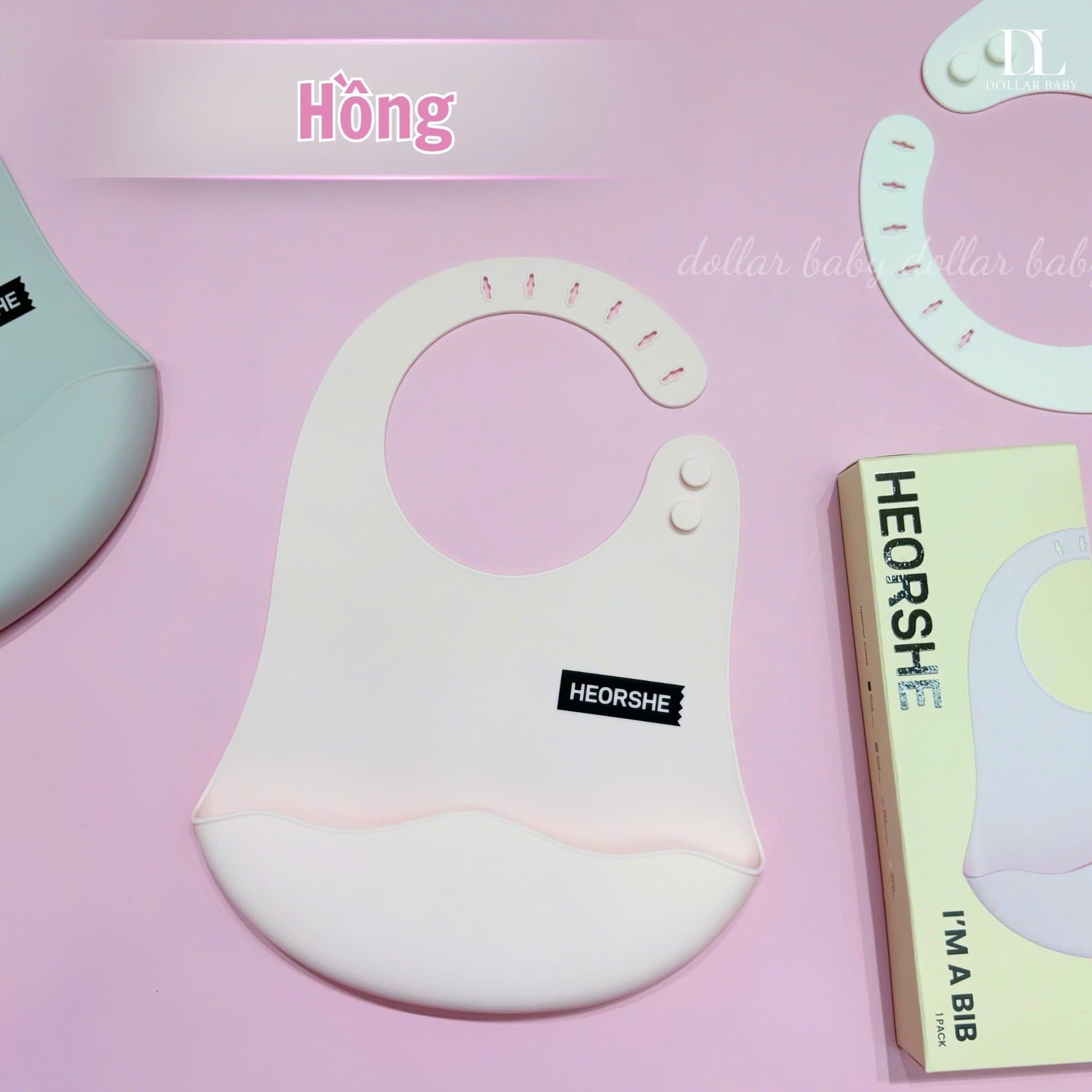  HEORSHE - Yếm Ăn Dặm Silicone 