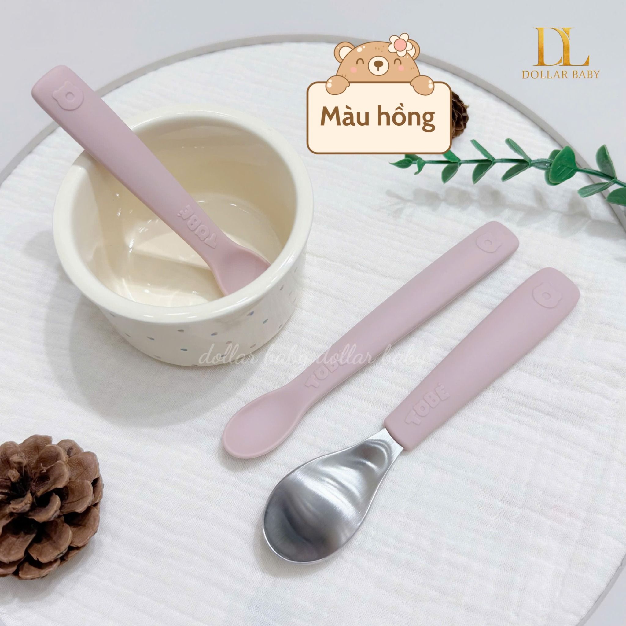  Bộ 3 Thìa Ăn Dặm Silicone Tobe MS 3211 
