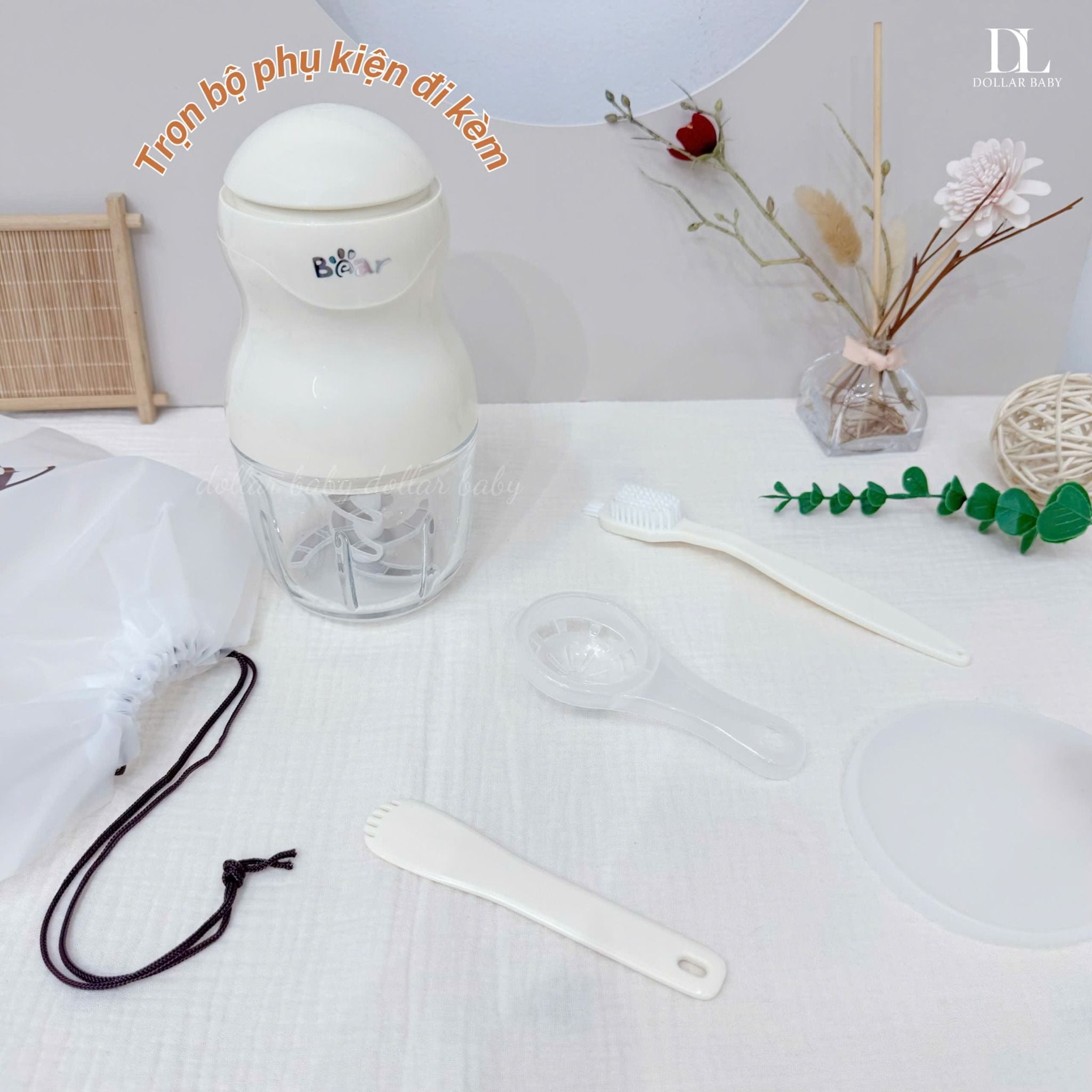  Máy xay ăn dặm Bear 0.3L (8 lưỡi) -  GR-B03V8 