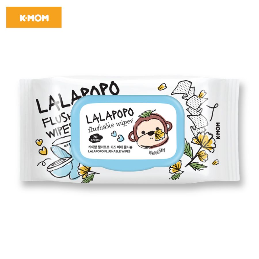  Khăn Ướt Tự Huỷ Lalapopo K-mom 