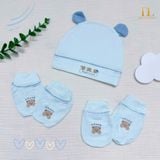  HRNEE- Set pk mũ bao tay chân Bamboo Mix Modal 