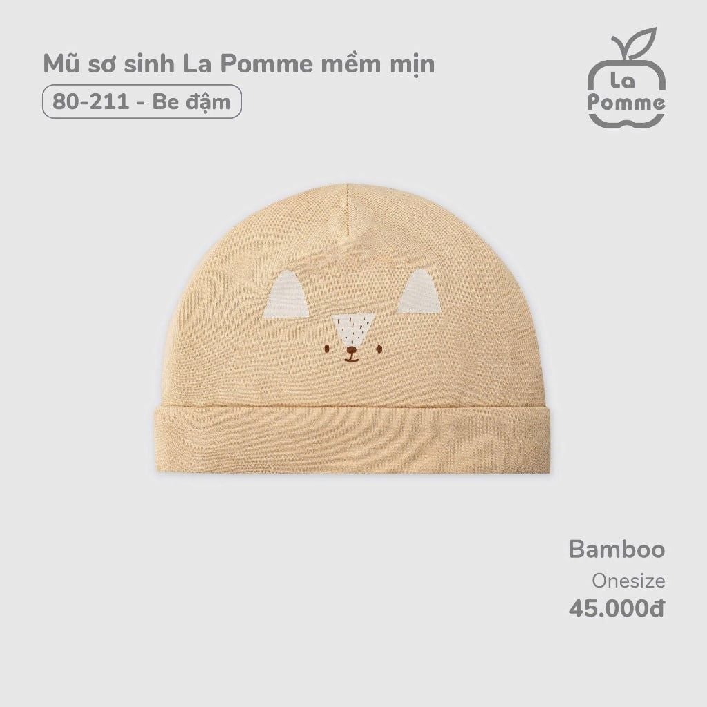  LA POMME - Mũ sơ sinh mềm mịn 