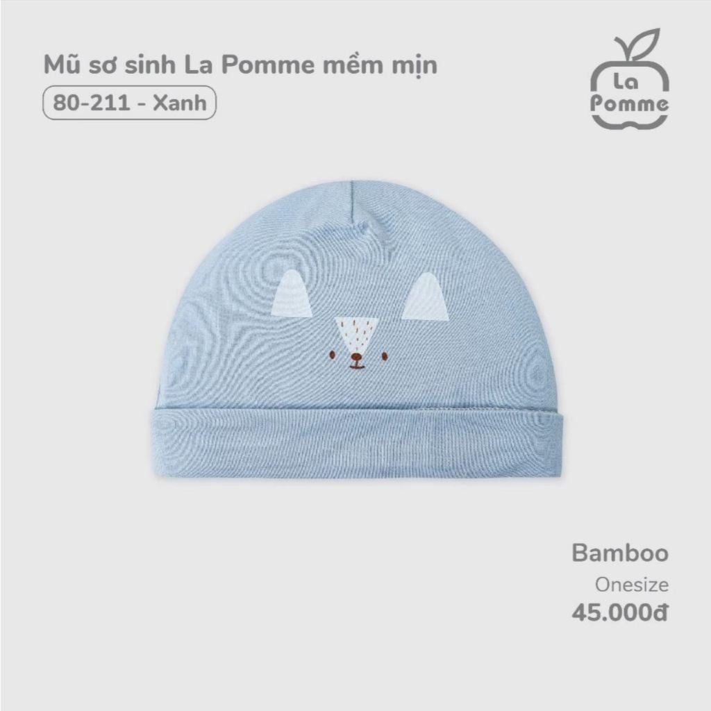  LA POMME - Mũ sơ sinh mềm mịn 