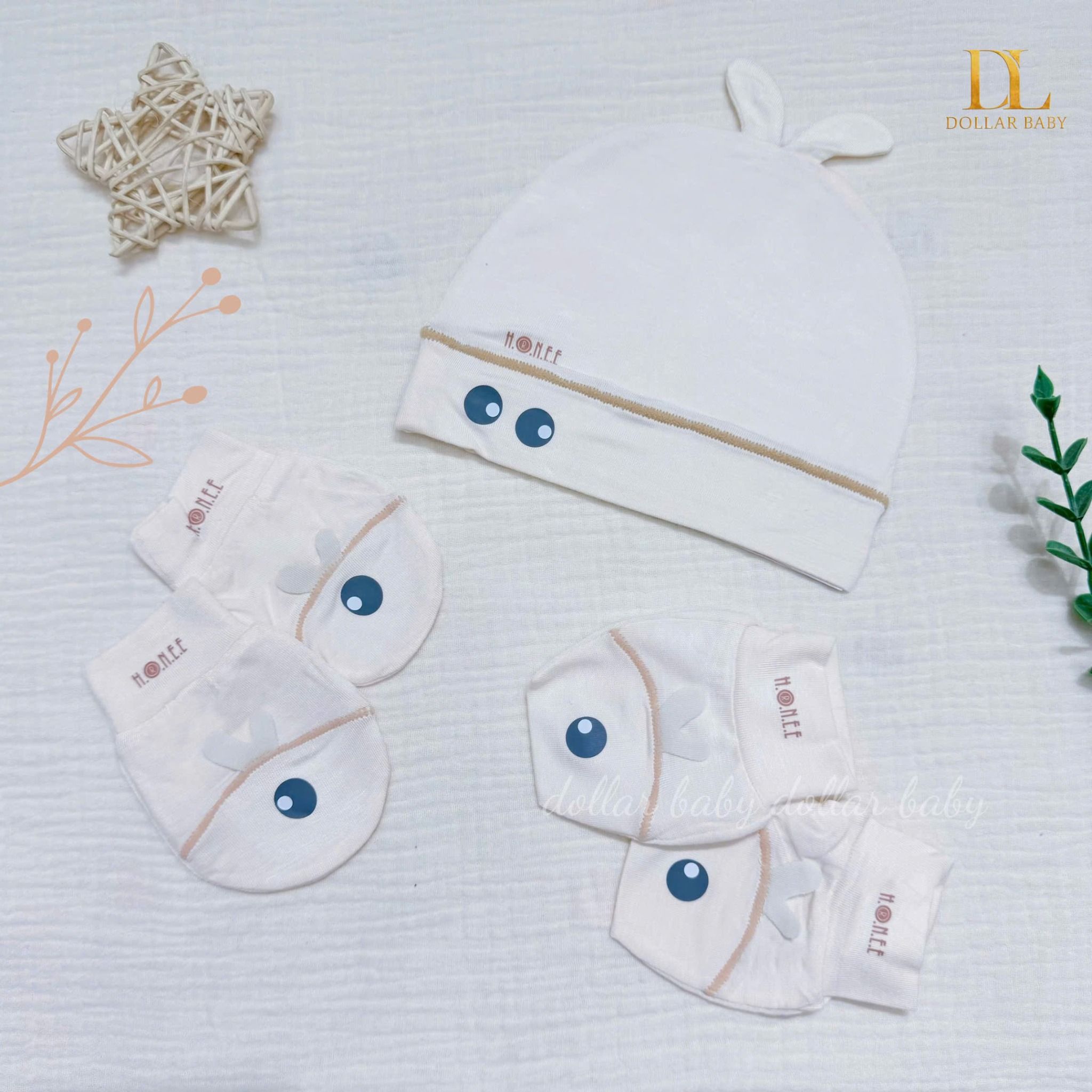  HRNEE - Set pk mũ bao tay chân Nemoo 