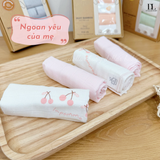  Set 5 Khăn Sữa Sợi Tre Lụa La Pomme Phối Màu ( 30 x 30 ) 