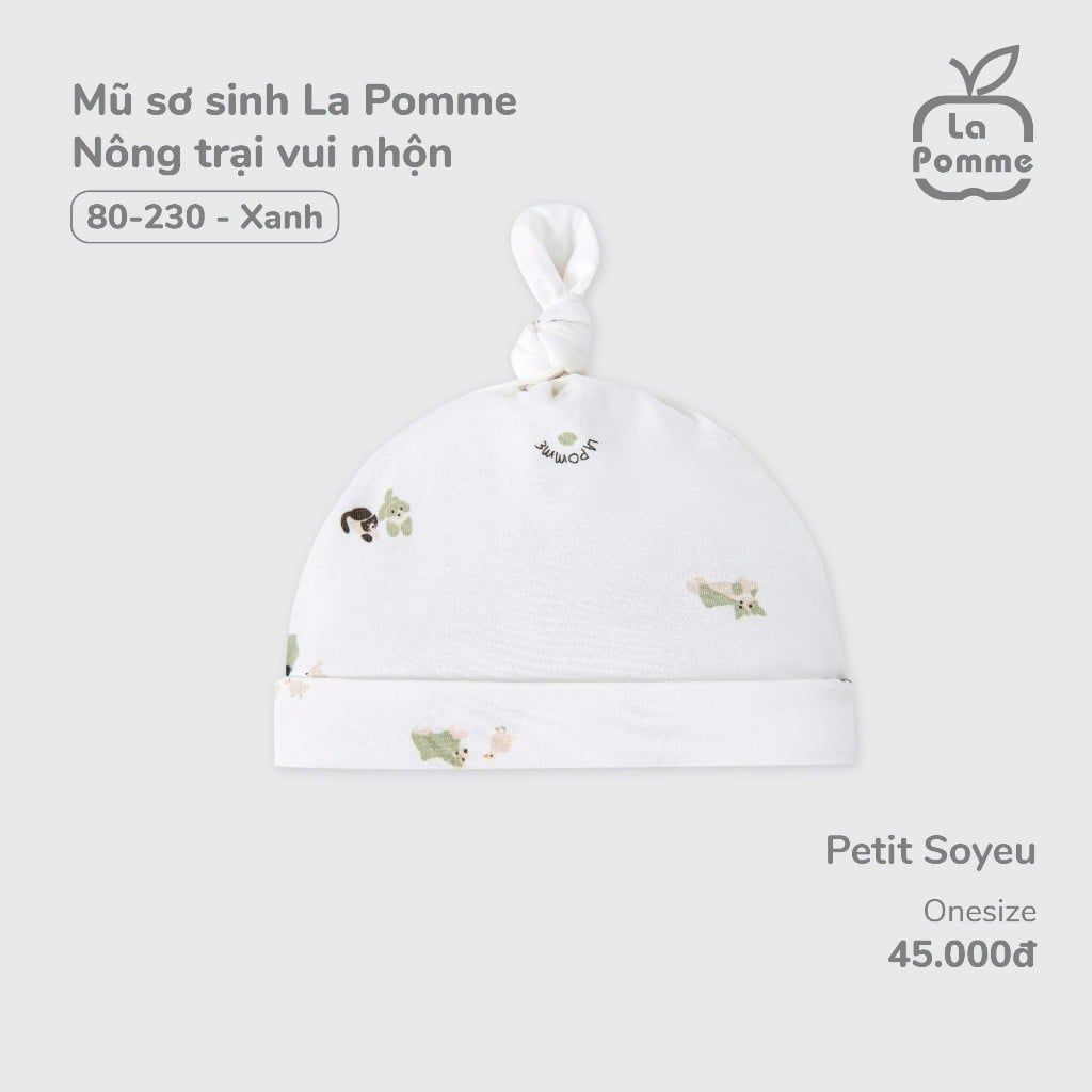  LA POMME - Mũ sơ sinh nông trại vui nhộn 
