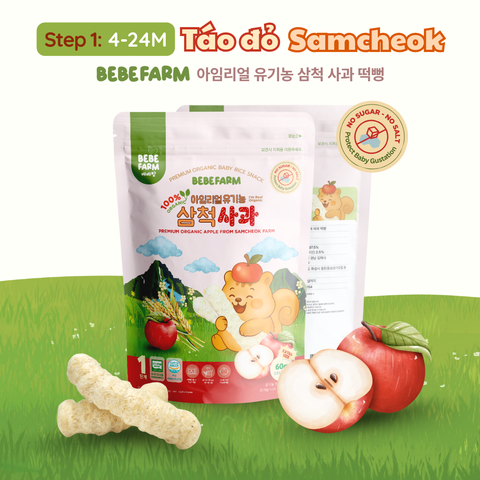  Bánh Ăn Dặm Bebefarm Hữu Cơ Organic 100% 